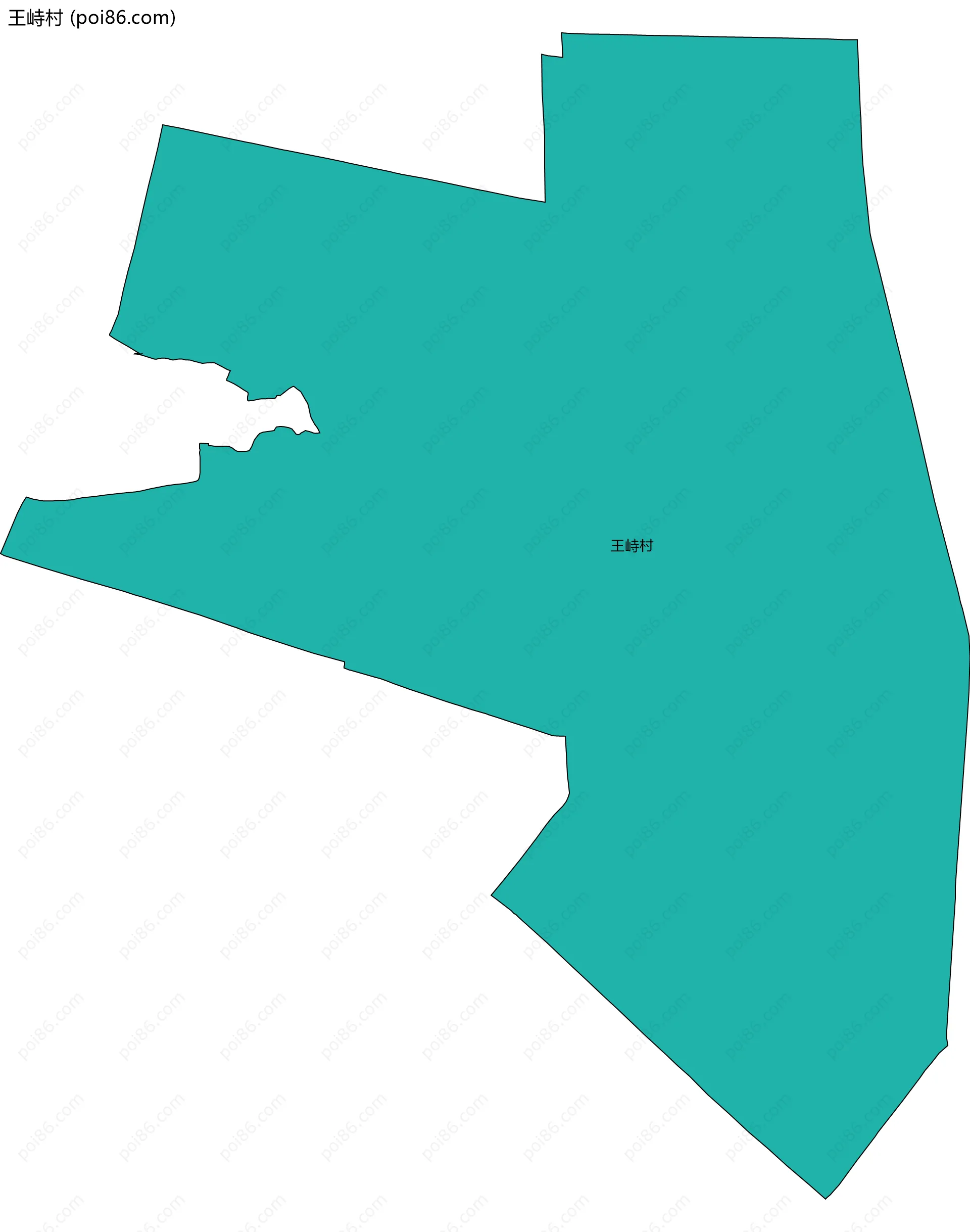 王峙村边界地图