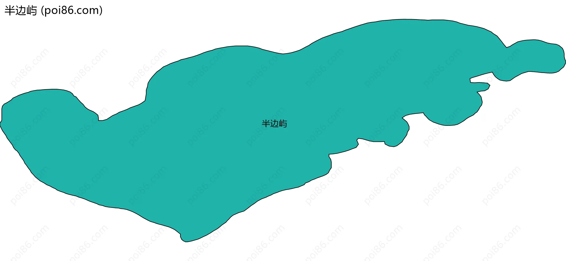 半边屿边界地图