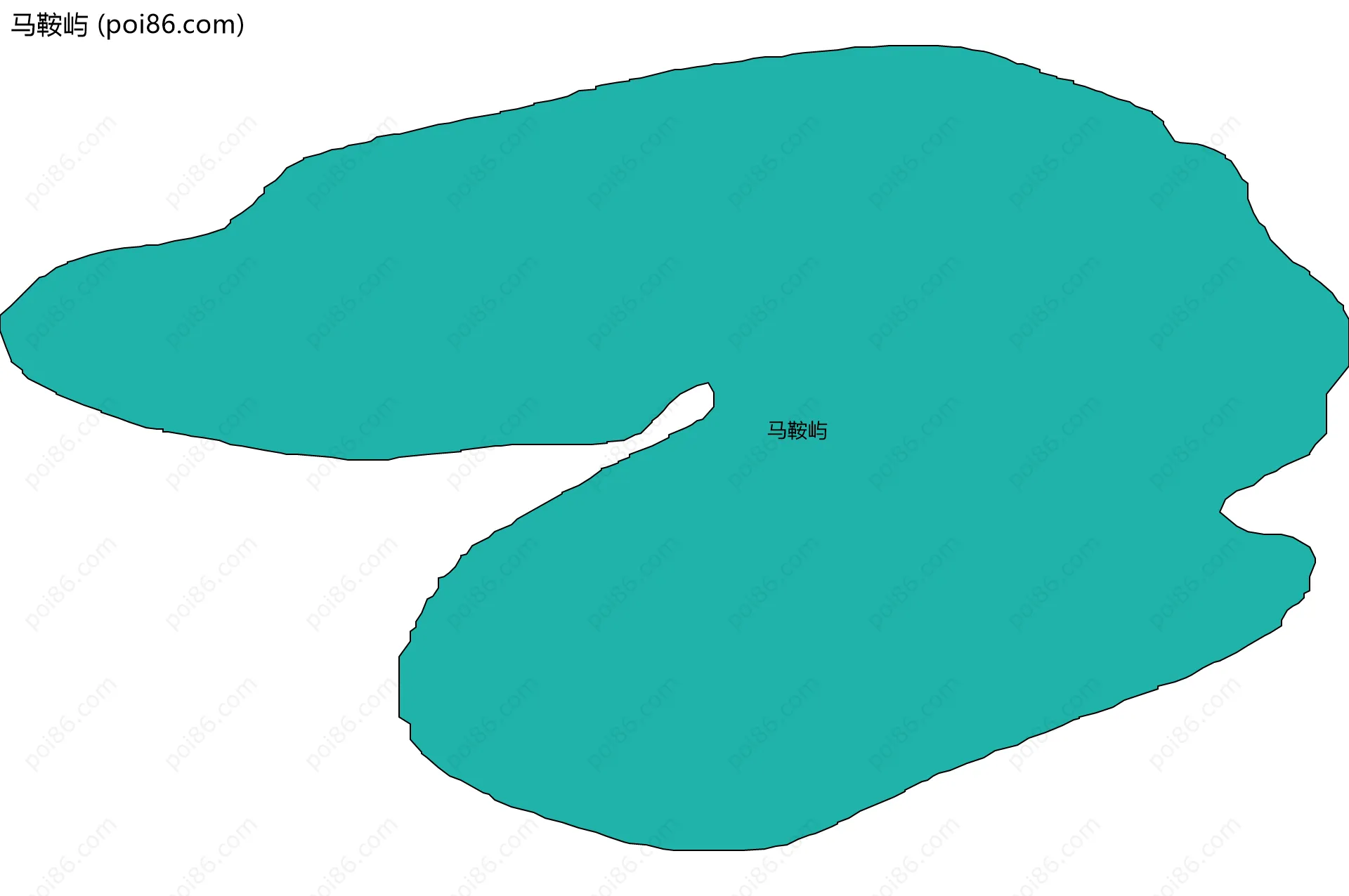 马鞍屿边界地图