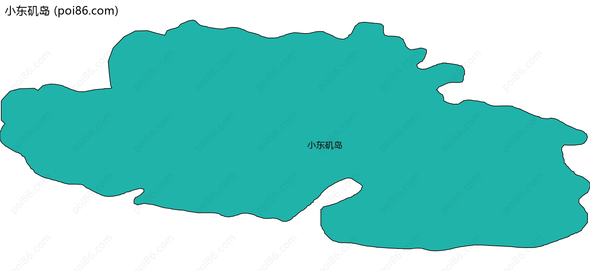 小东矶岛边界地图