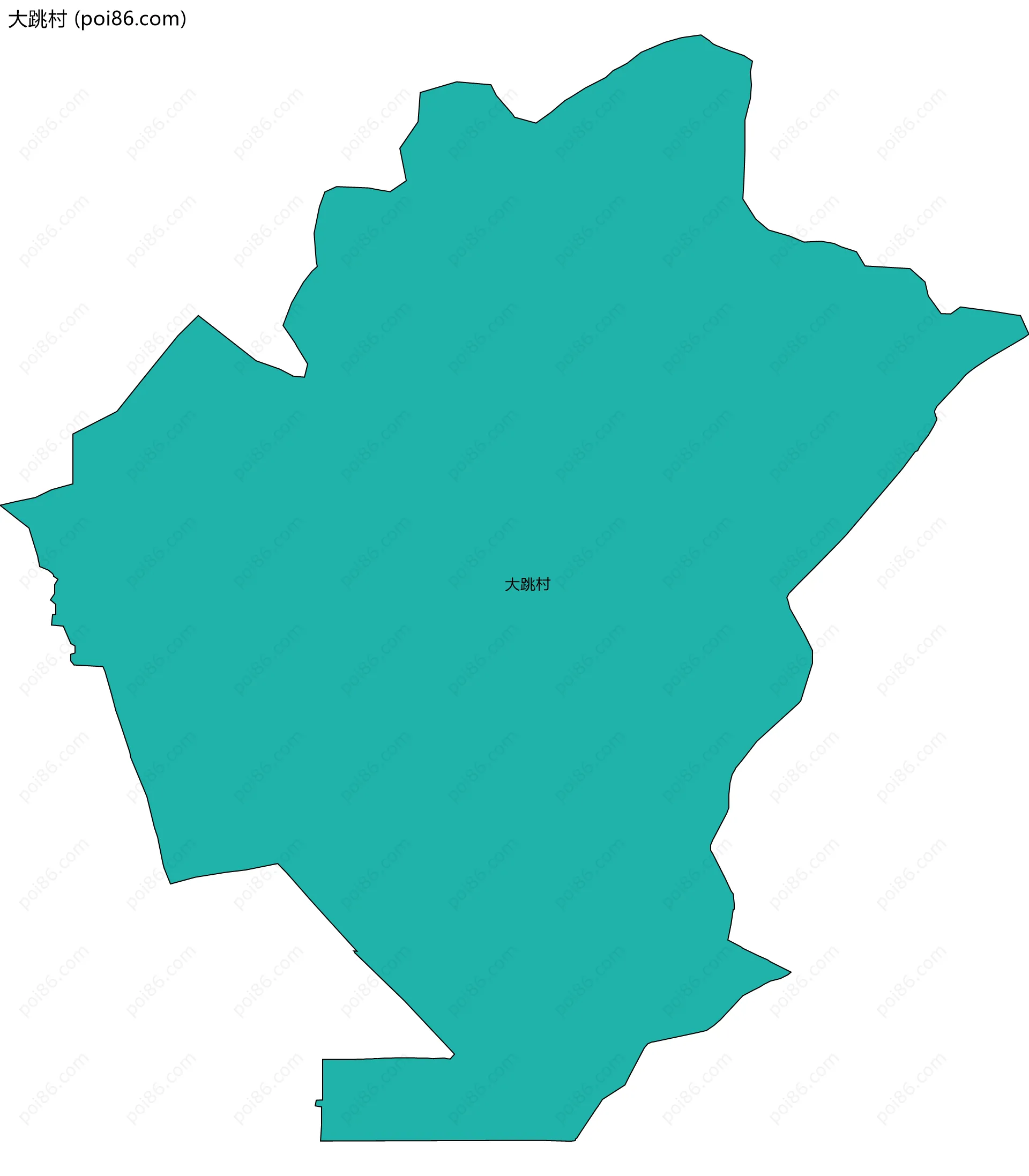 大跳村边界地图