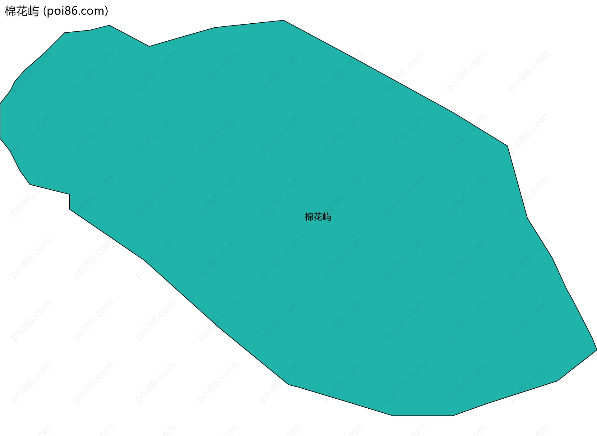 棉花屿边界地图
