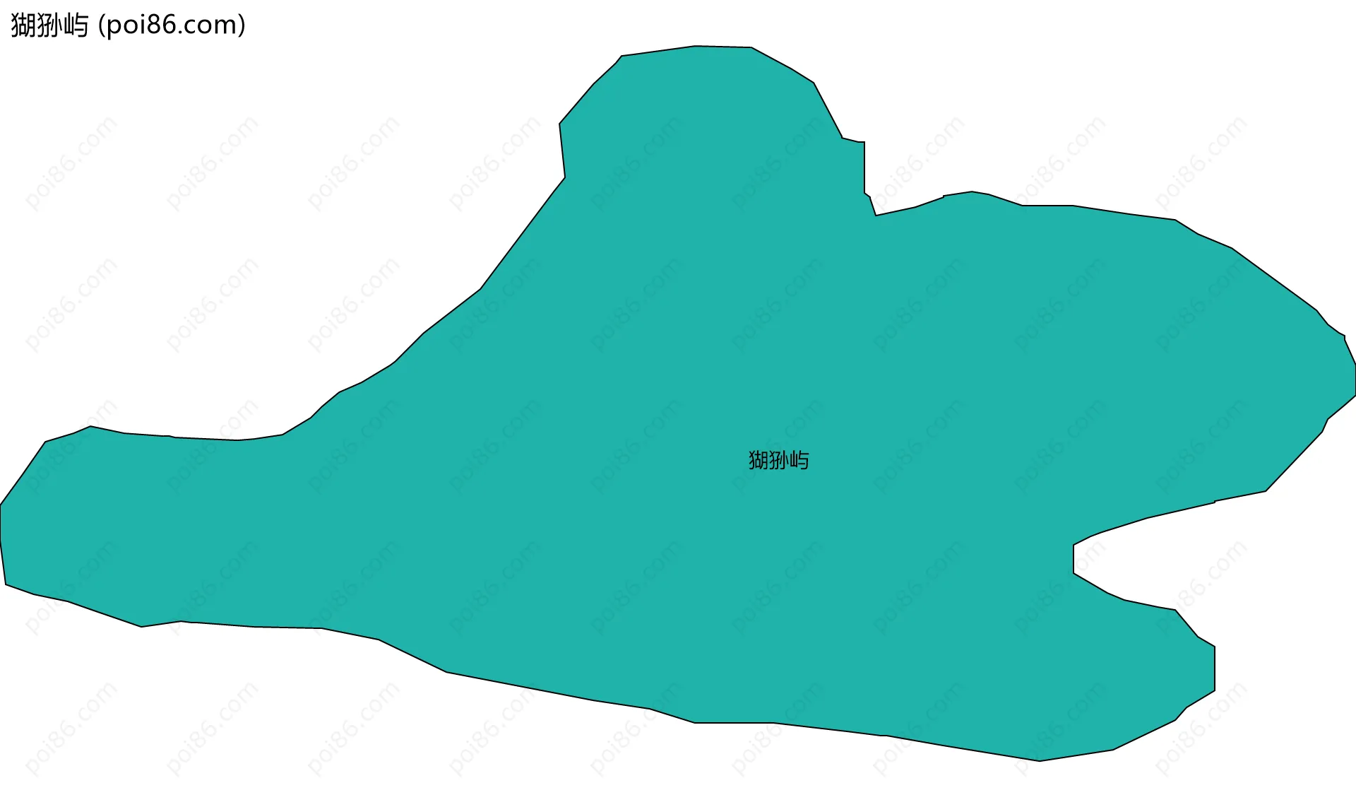 猢狲屿边界地图