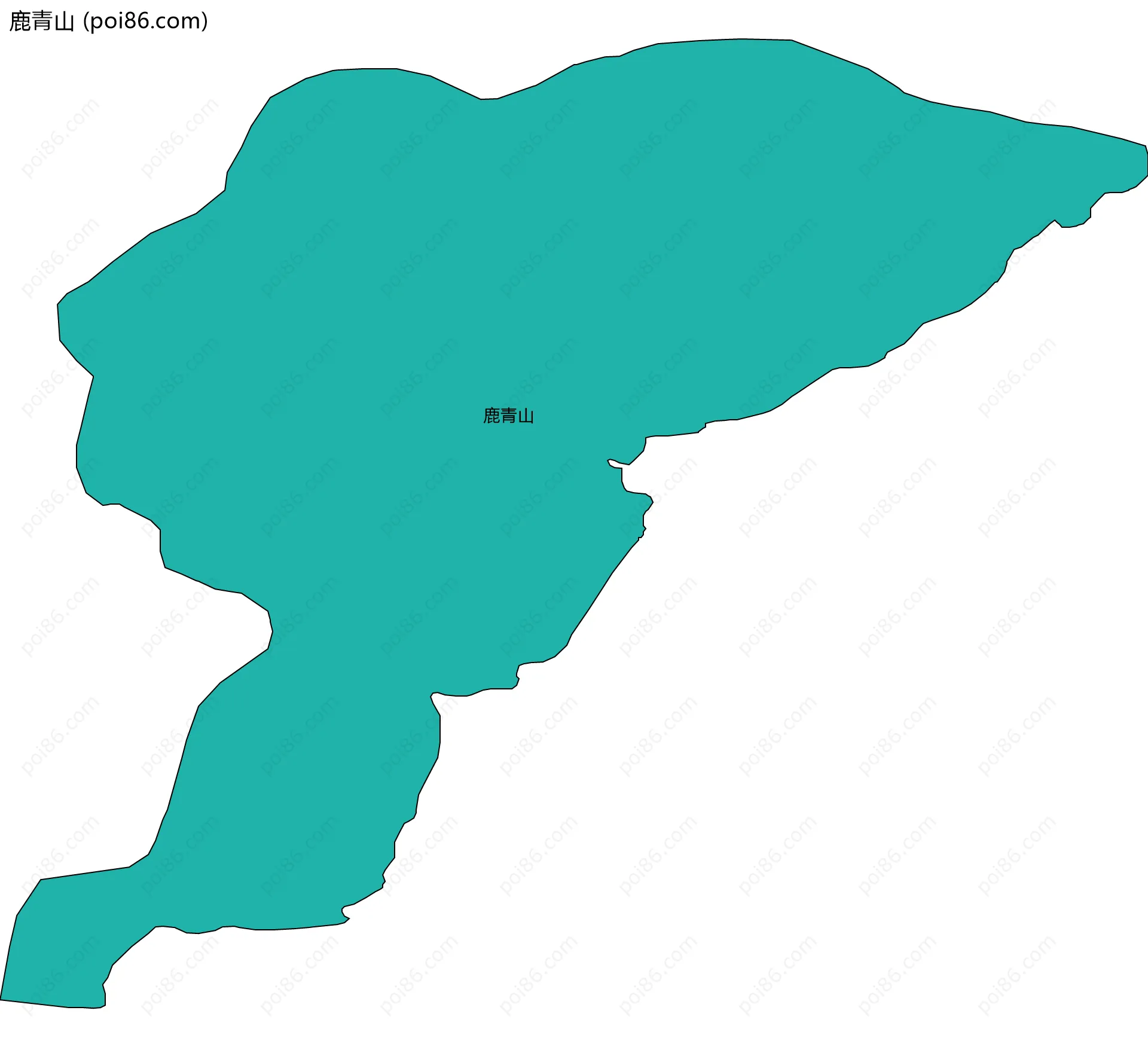 鹿青山边界地图