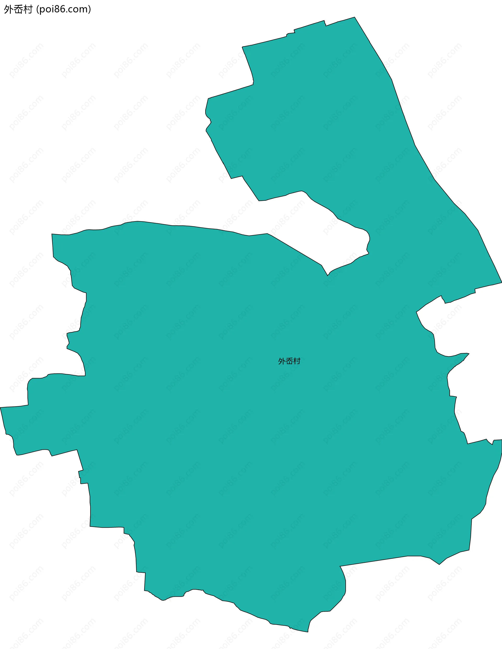 外岙村边界地图