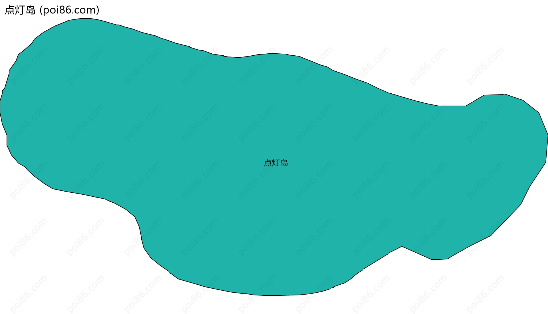 点灯岛边界地图