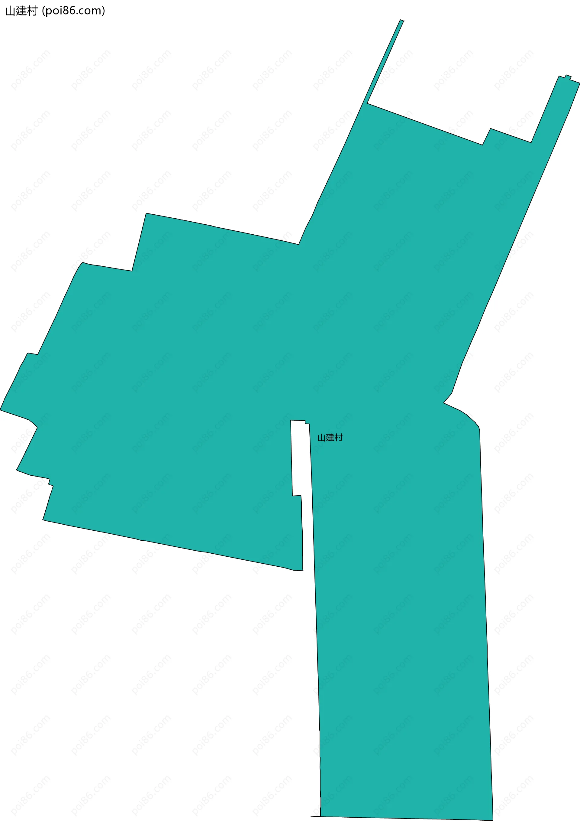 山建村边界地图