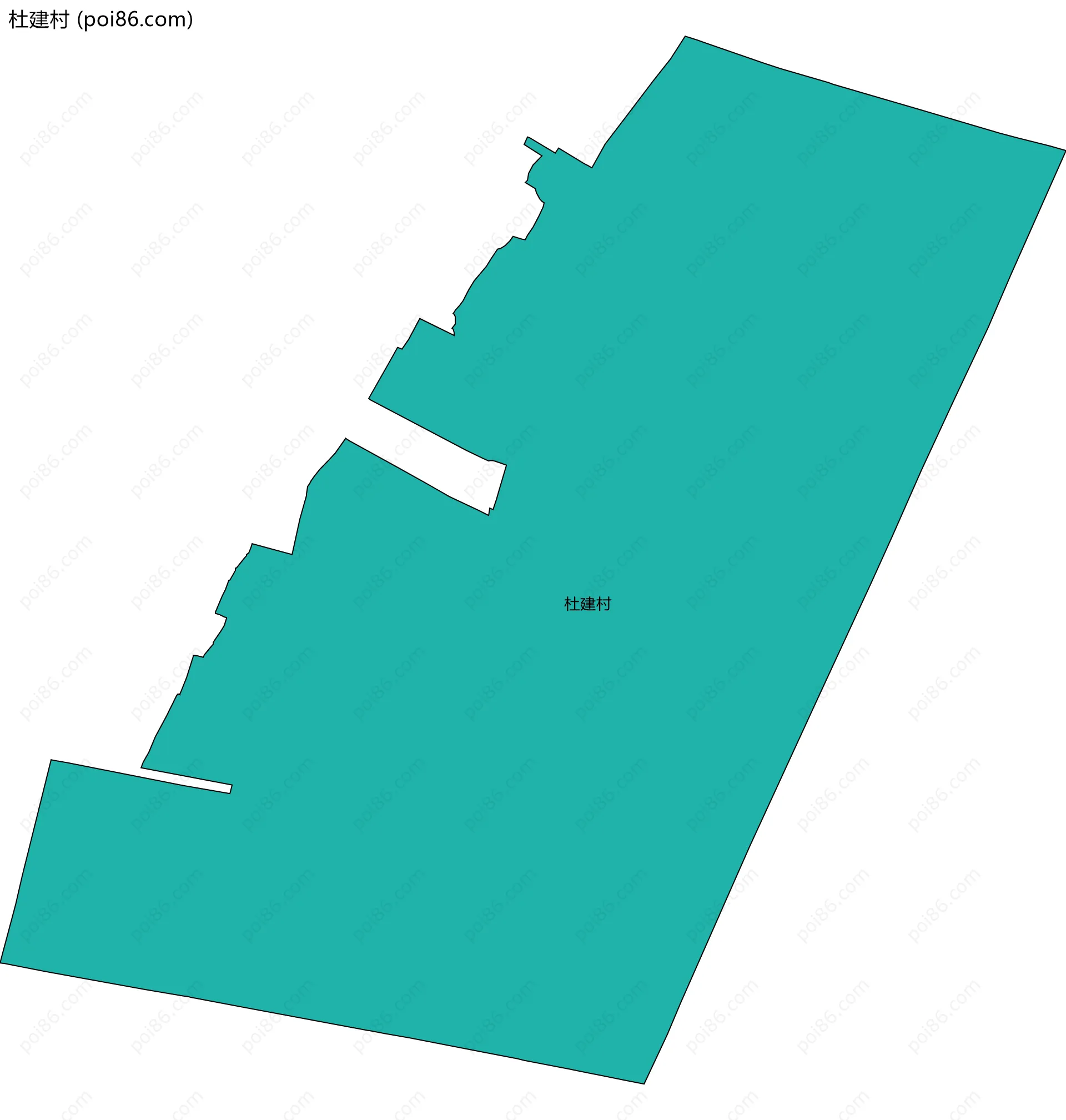 杜建村边界地图