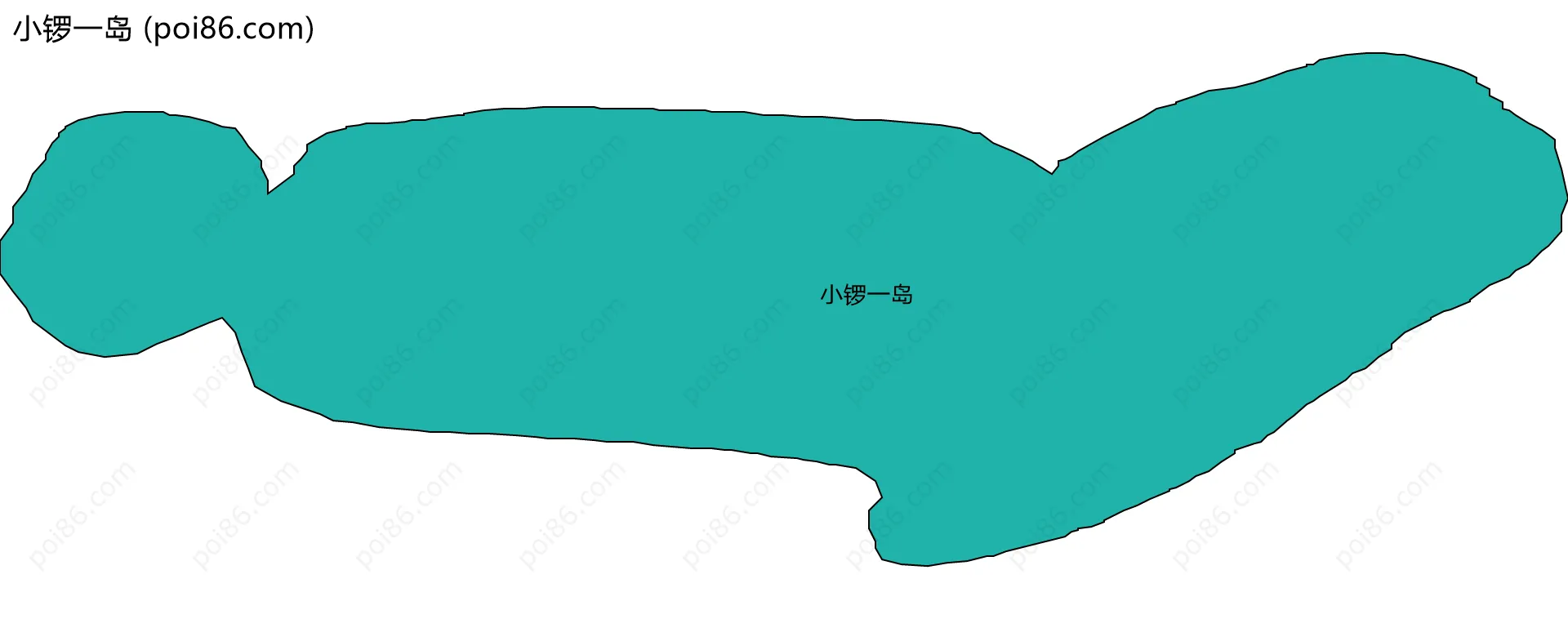 小锣一岛边界地图