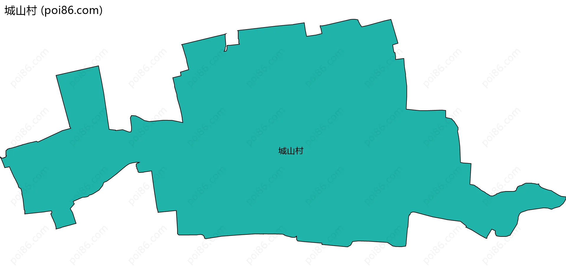 城山村边界地图