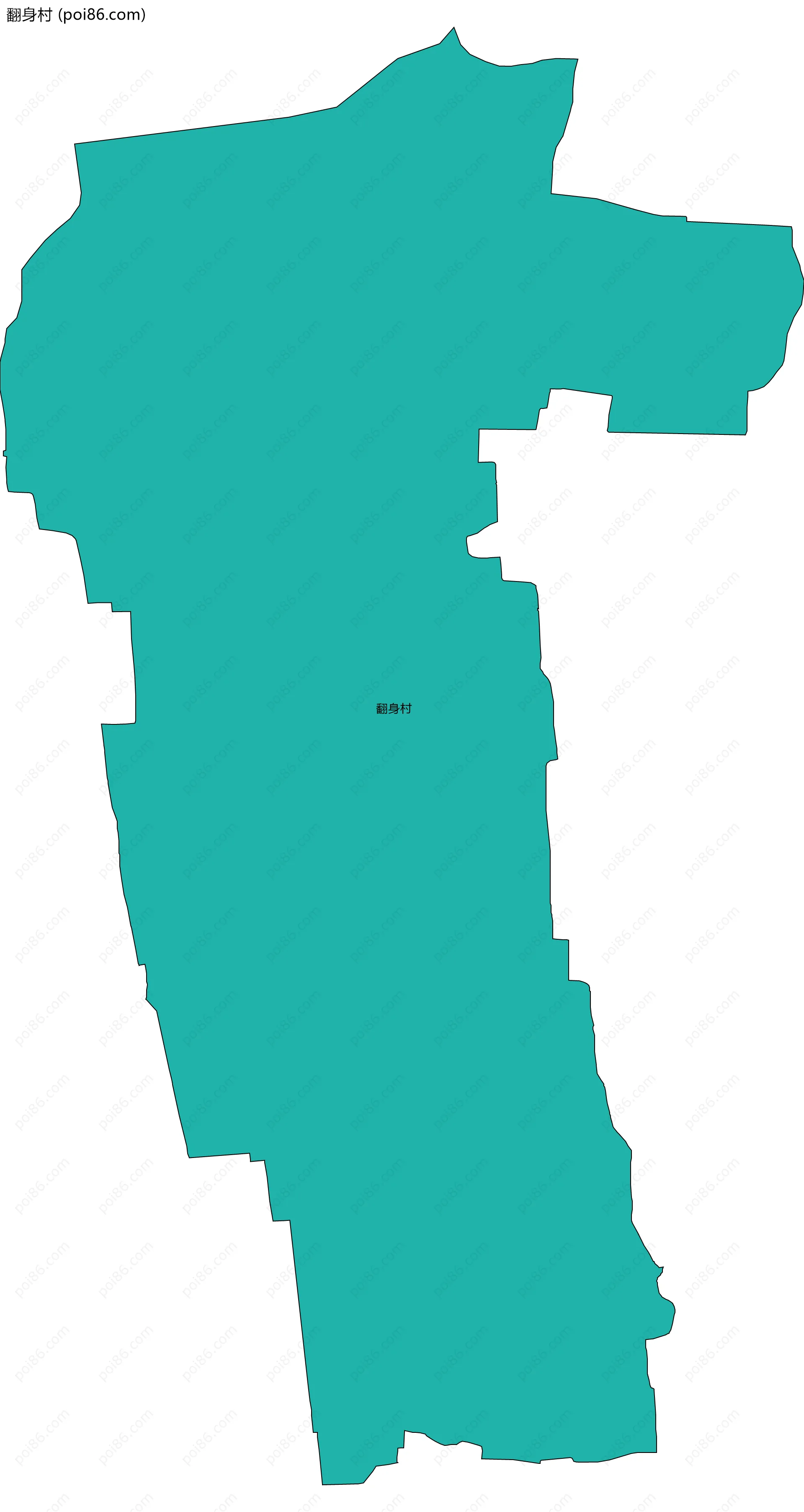 翻身村边界地图