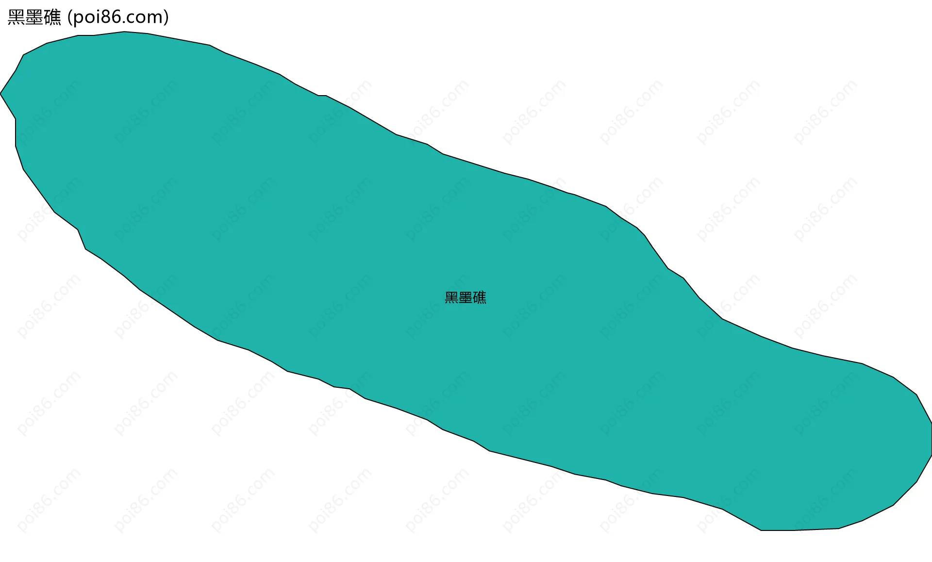 黑墨礁边界地图