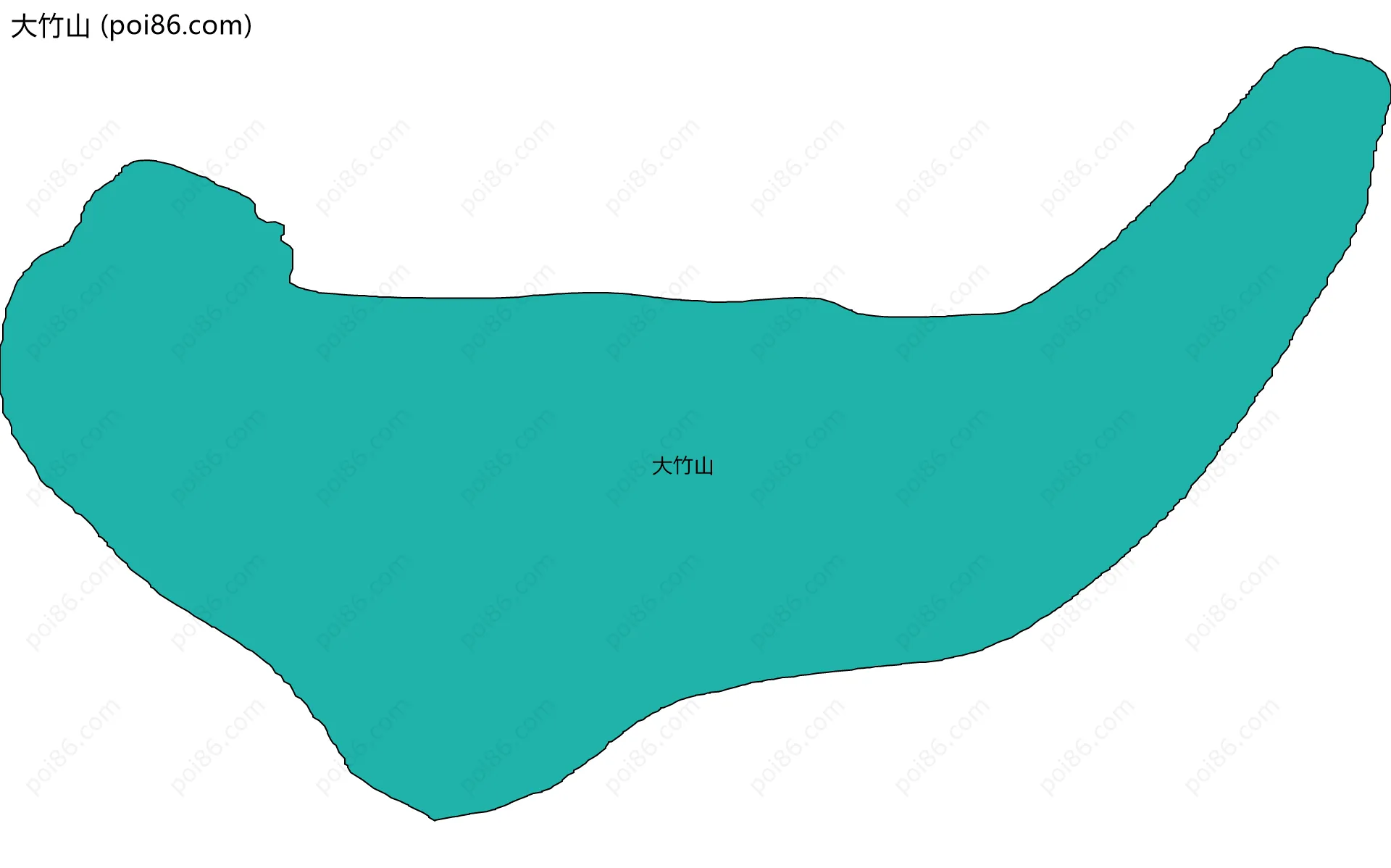 大竹山边界地图