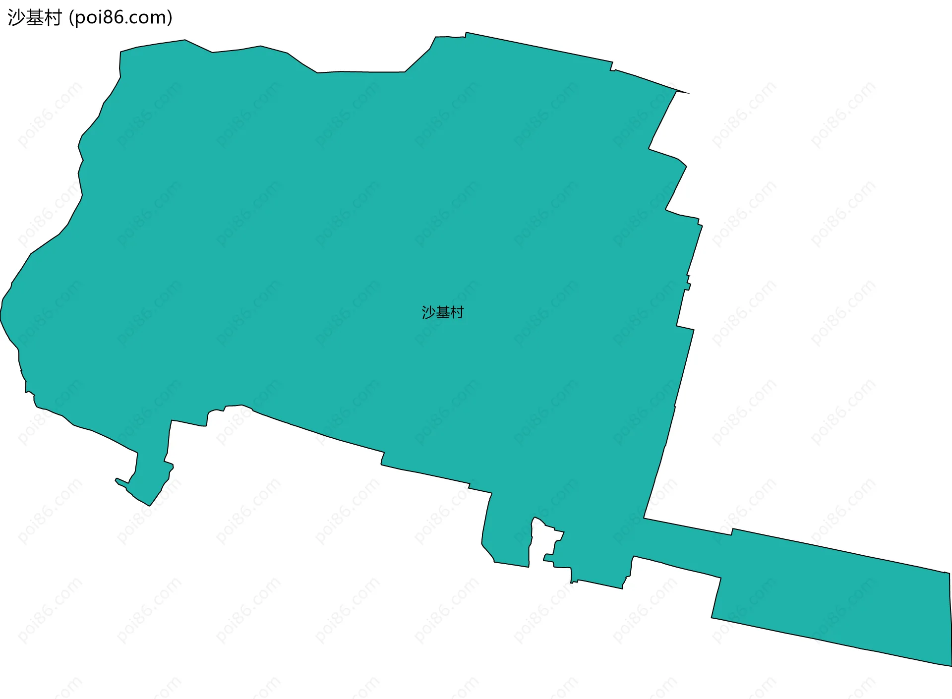 沙基村边界地图