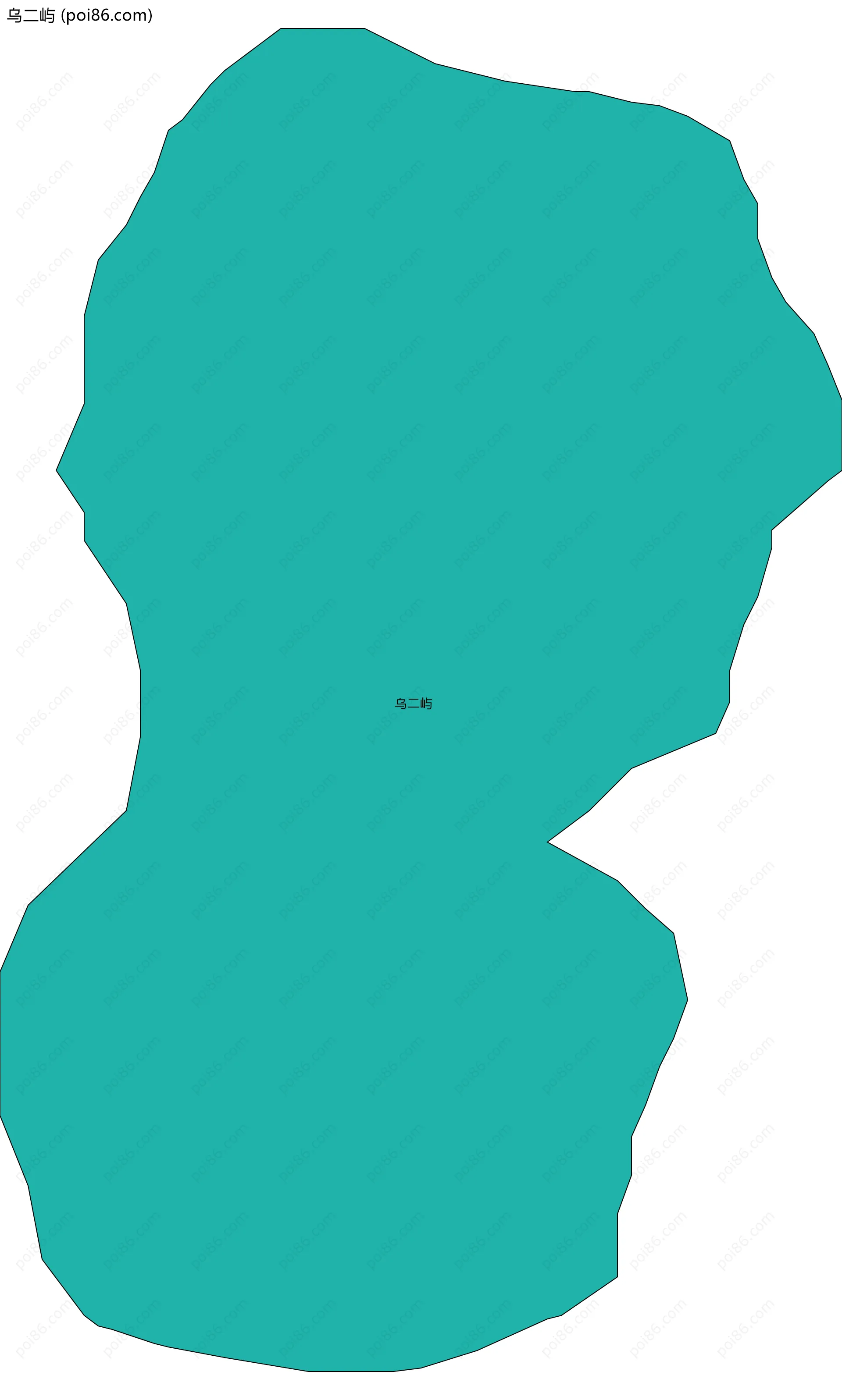 乌二屿边界地图