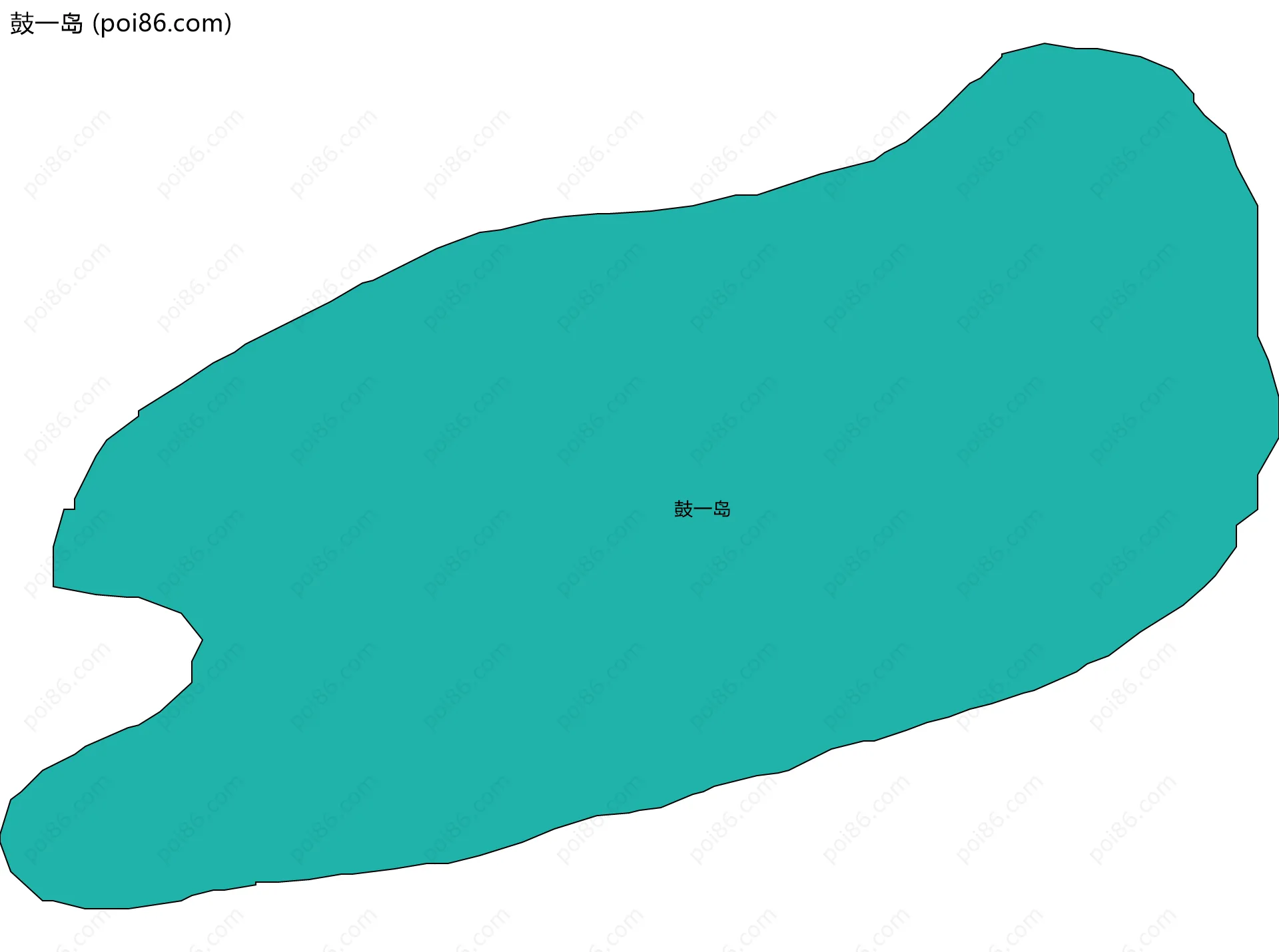 鼓一岛边界地图