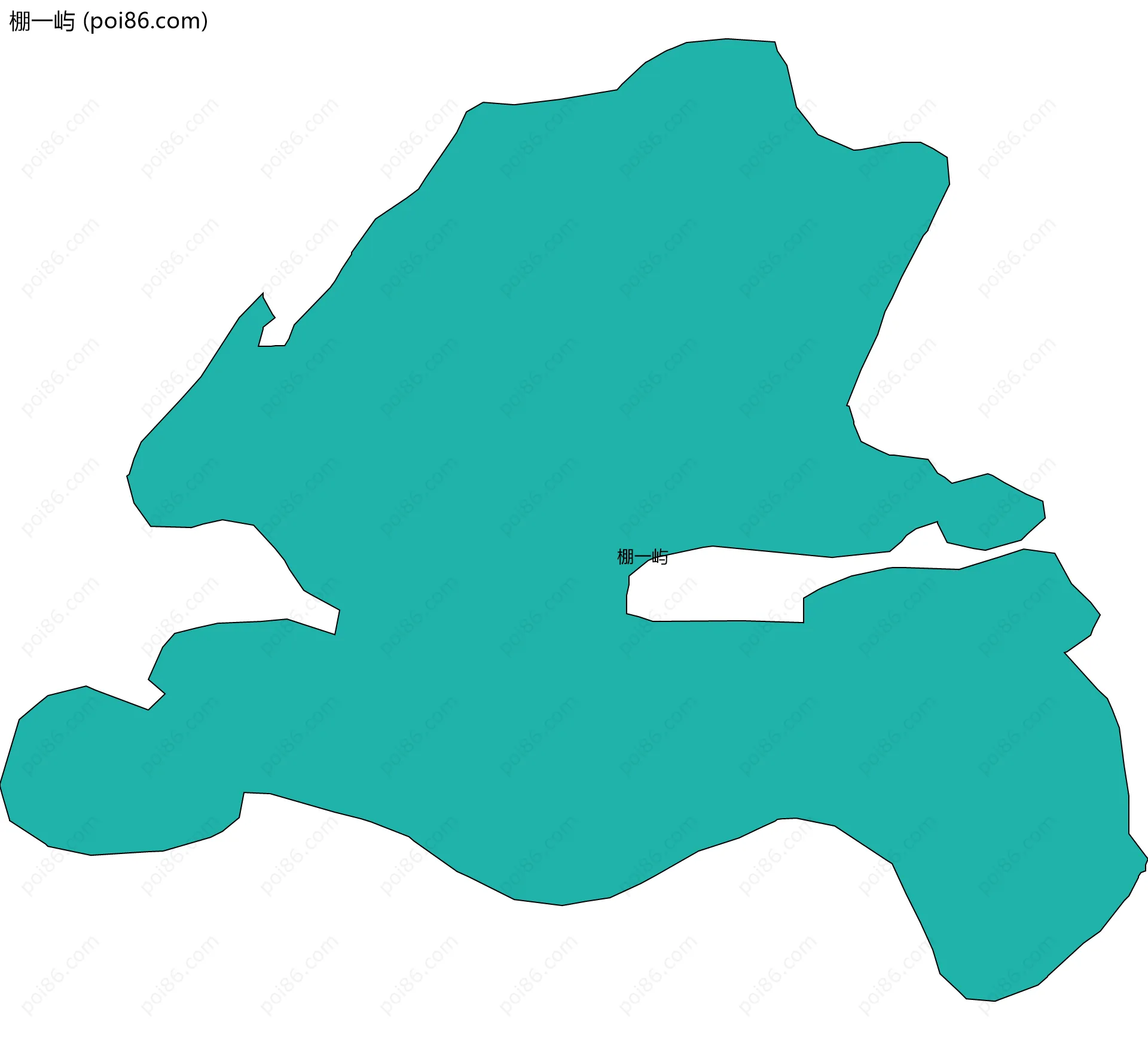 棚一屿边界地图