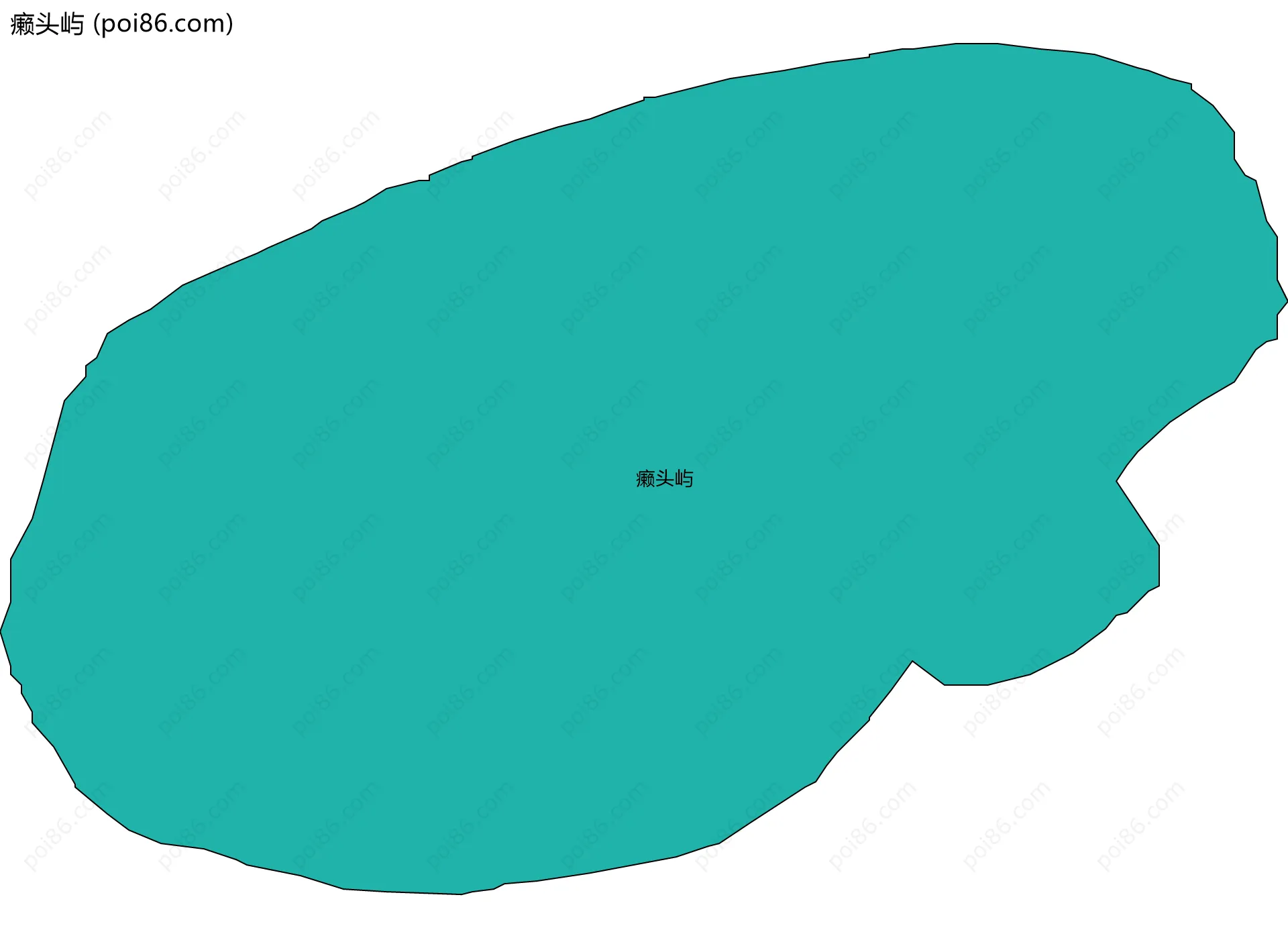 癞头屿边界地图