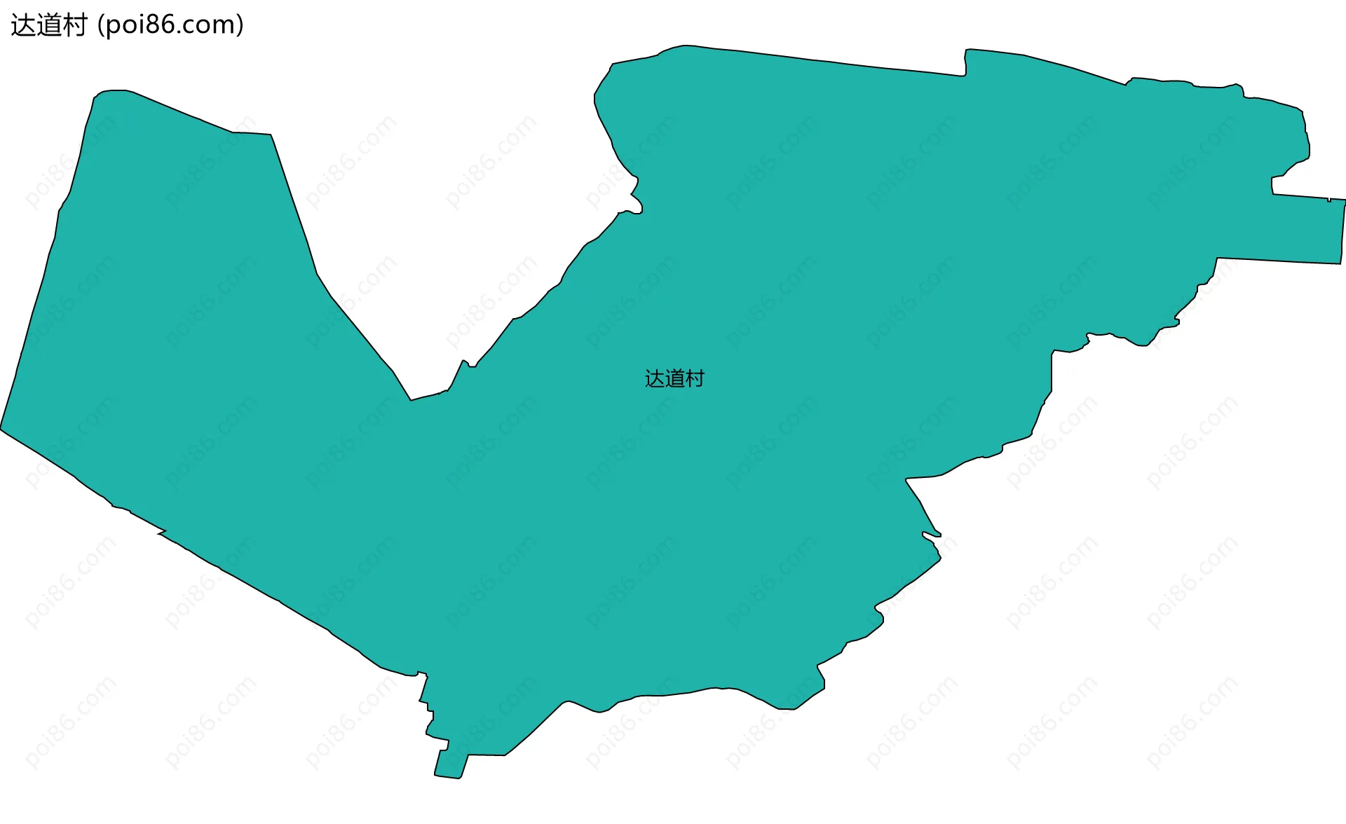 达道村边界地图