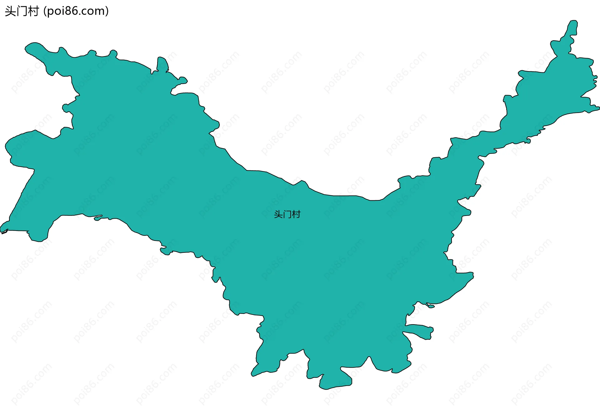 头门村边界地图