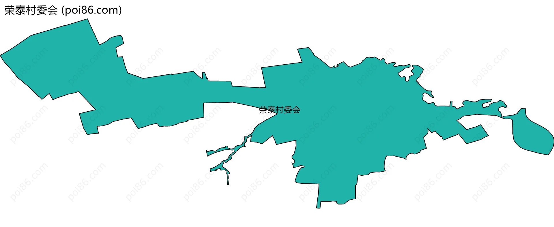 荣泰村委会边界地图