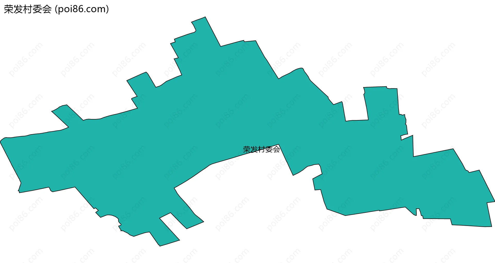 荣发村委会边界地图