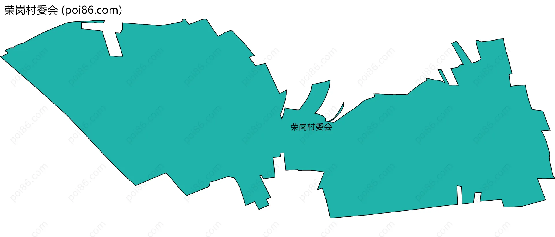 荣岗村委会边界地图