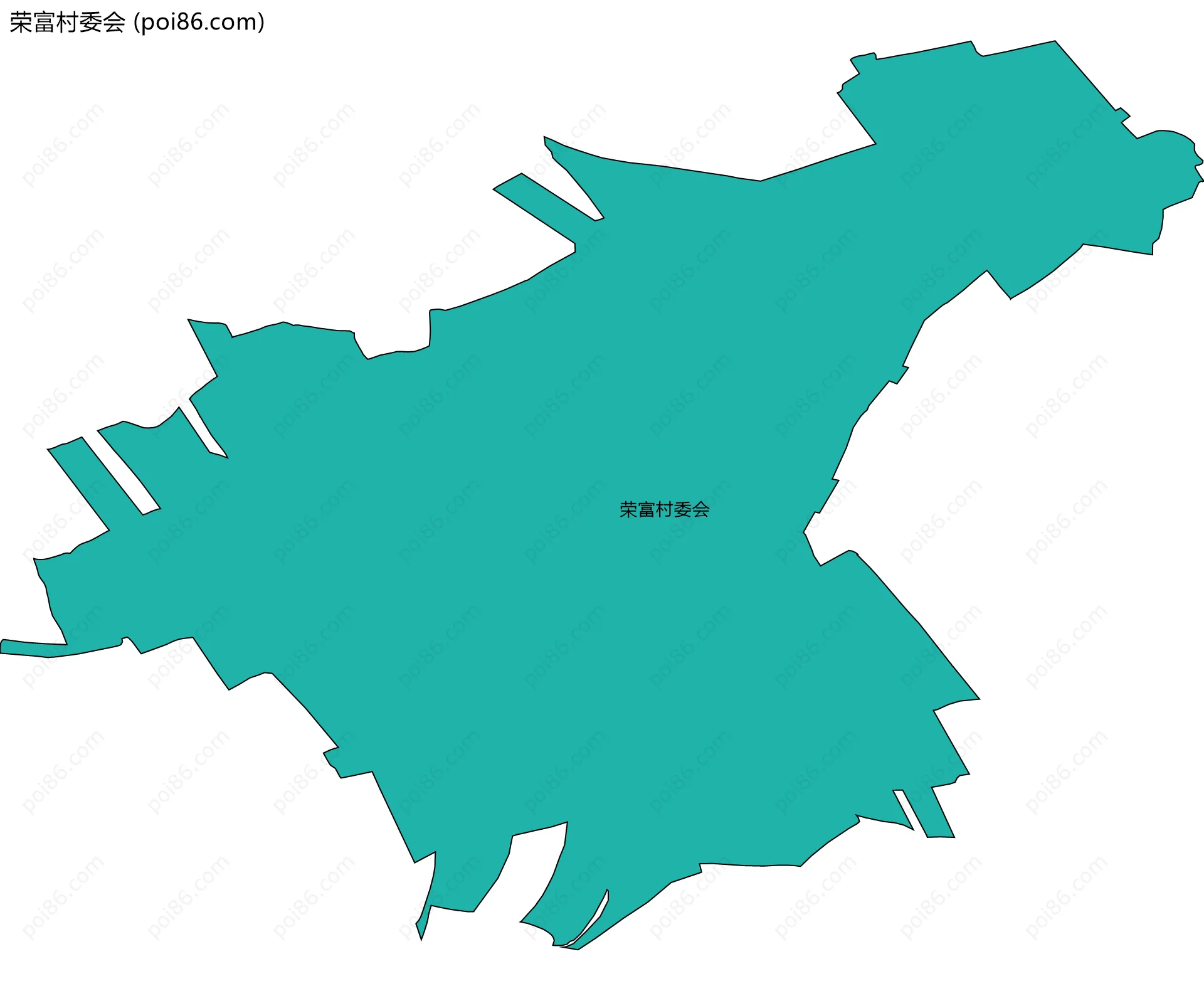 荣富村委会边界地图