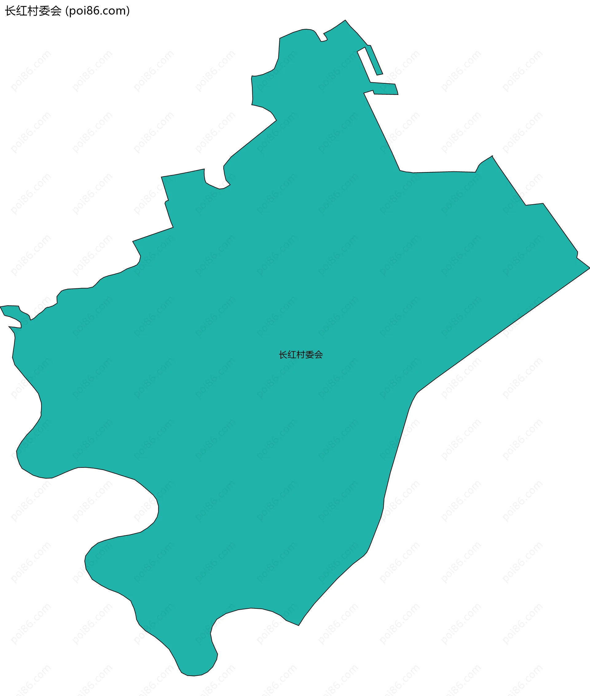 长红村委会边界地图