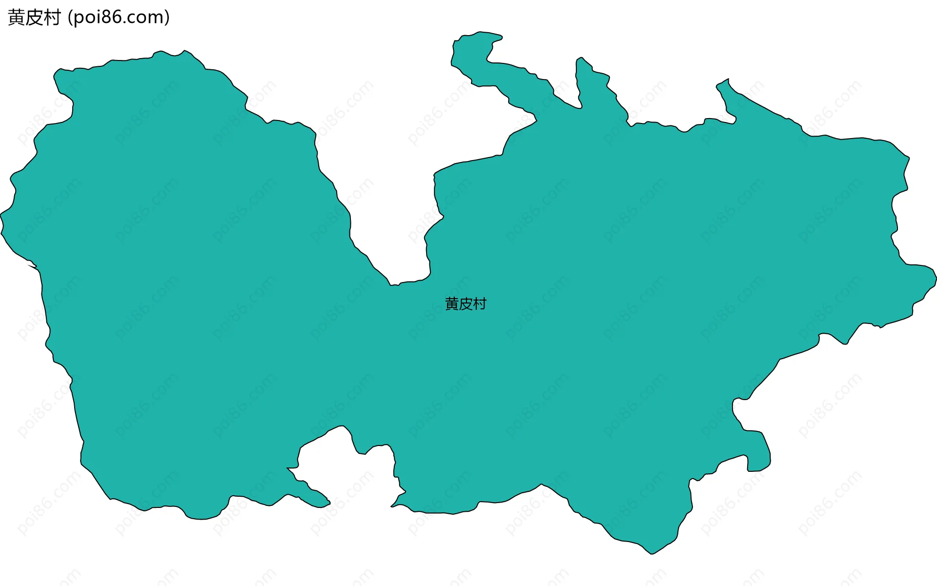 黄皮村边界地图