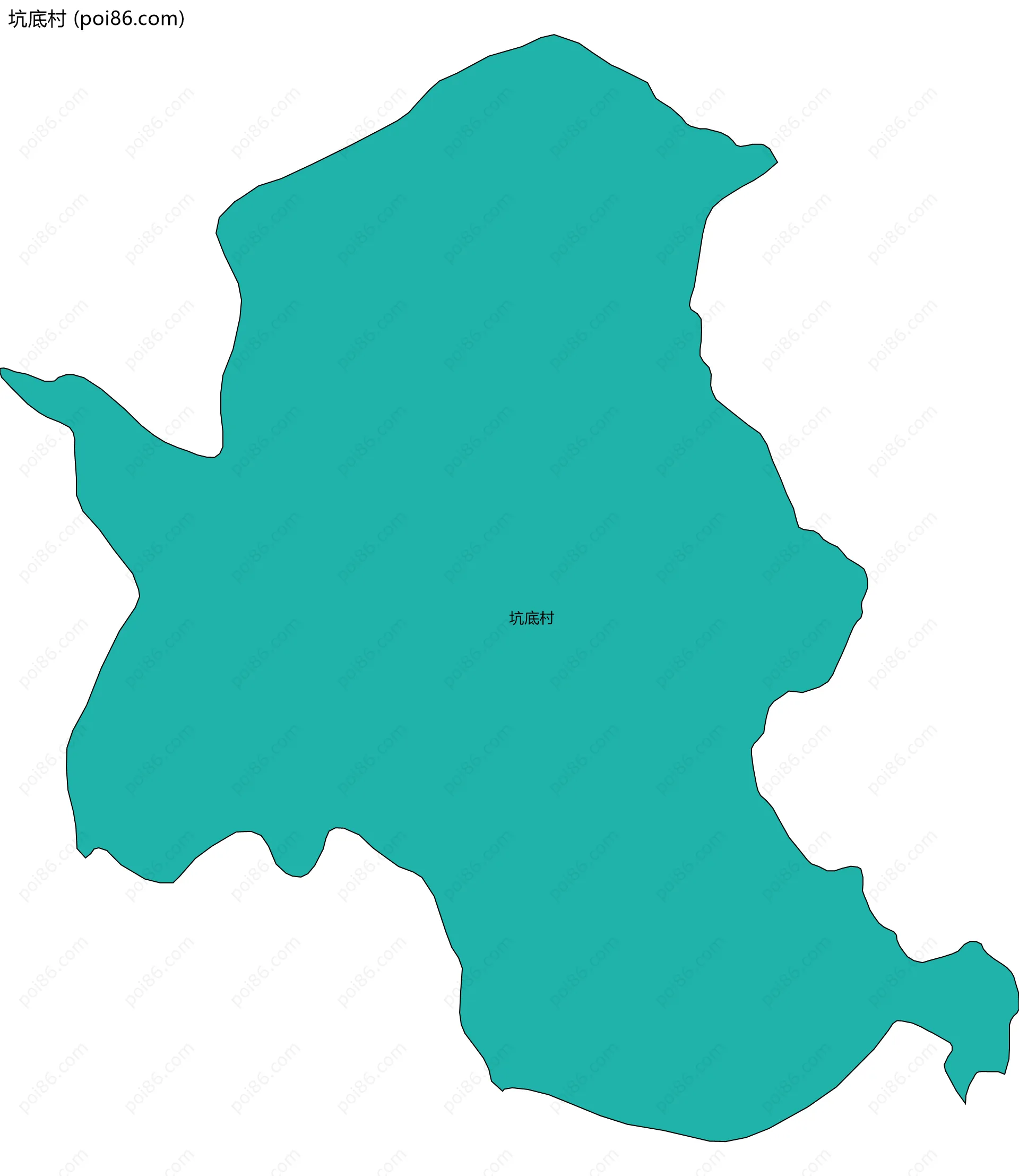 坑底村边界地图