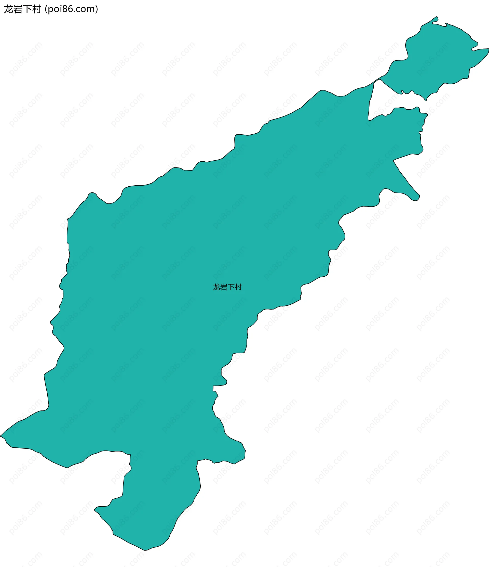 龙岩下村边界地图