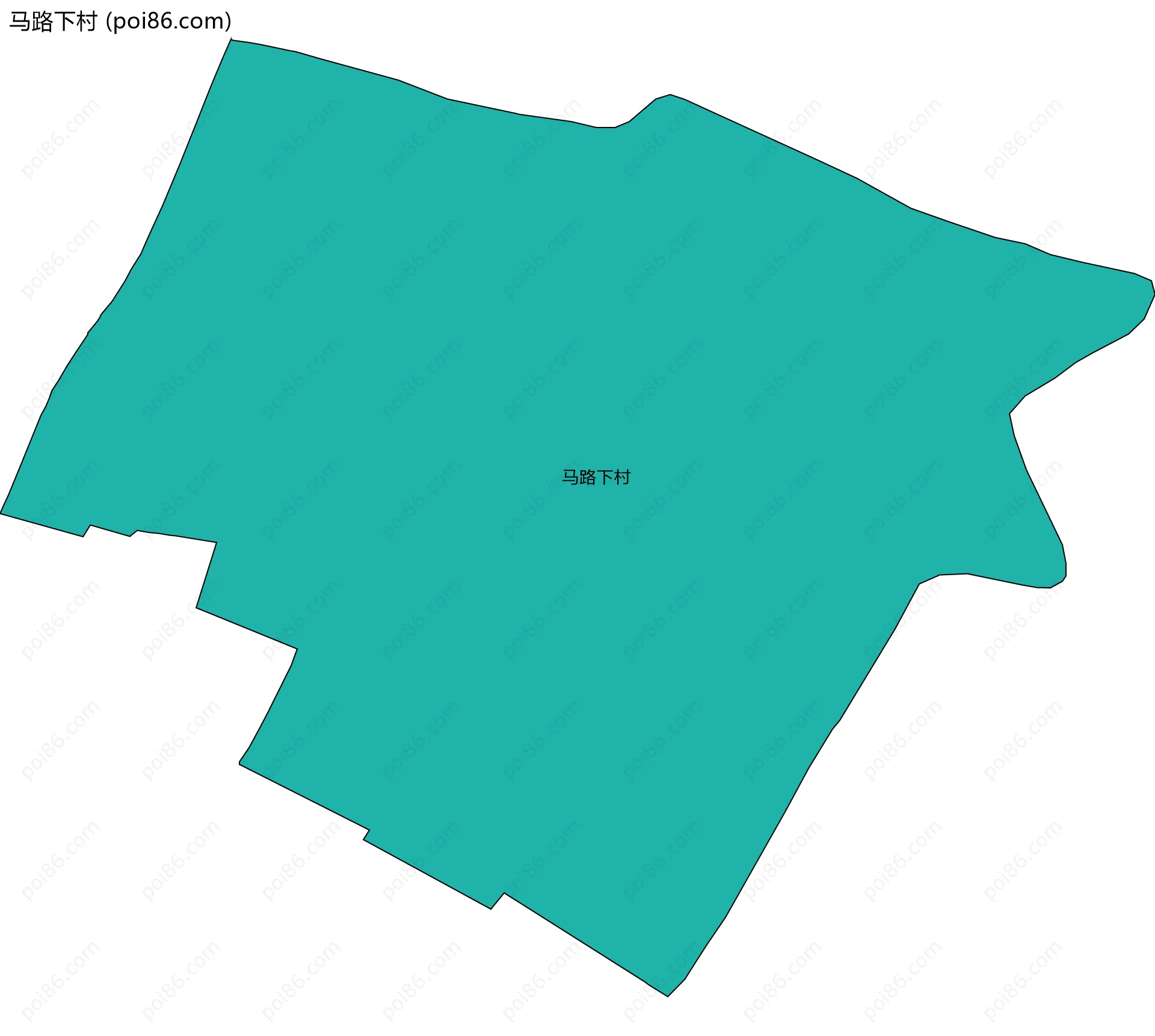 马路下村边界地图