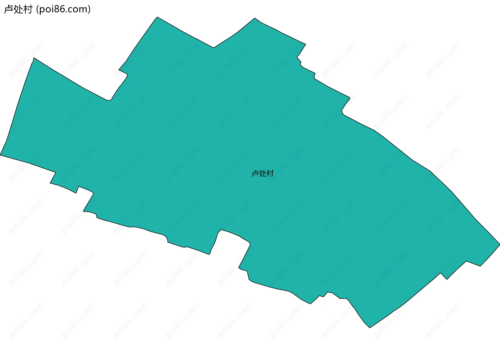 卢处村边界地图