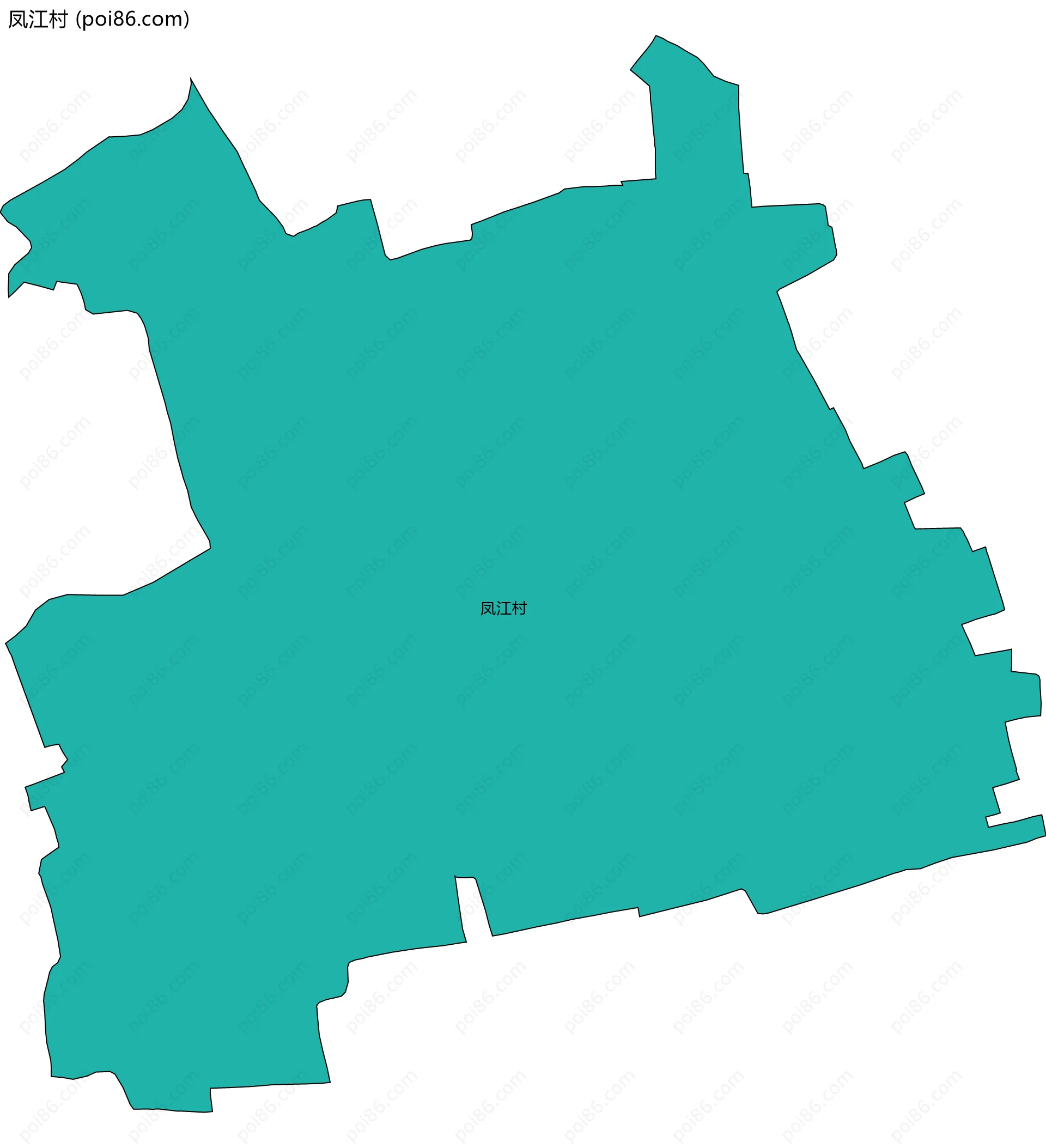 凤江村边界地图
