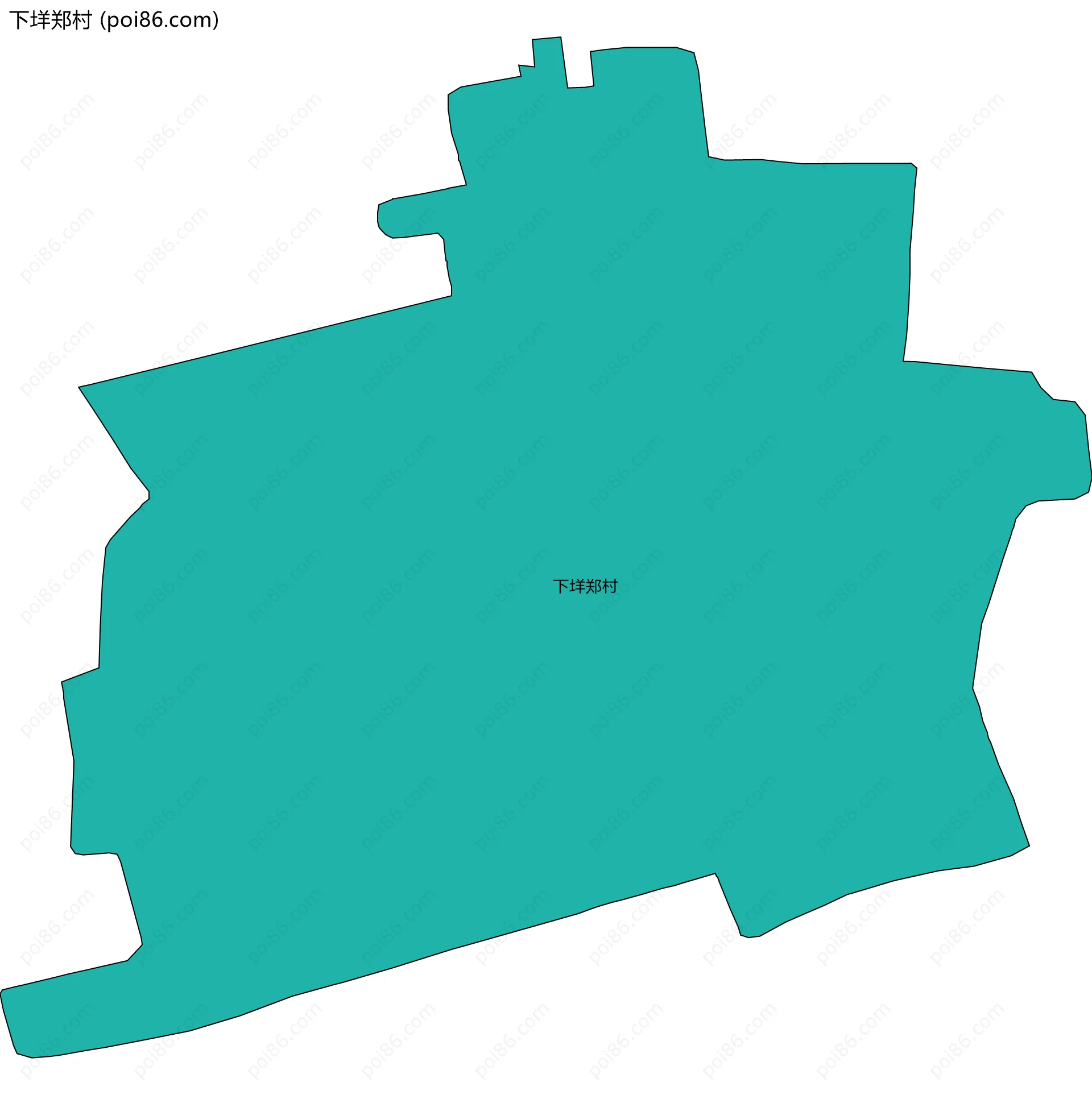 下垟郑村边界地图