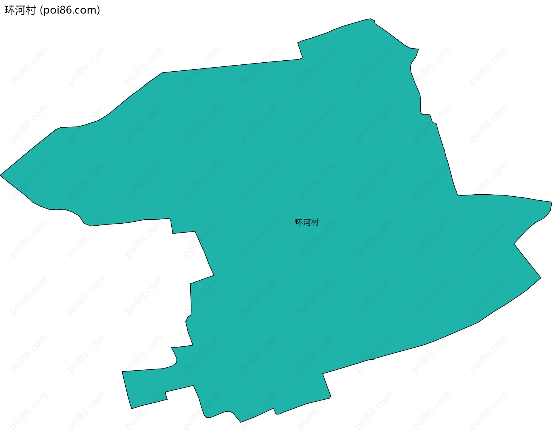 环河村边界地图