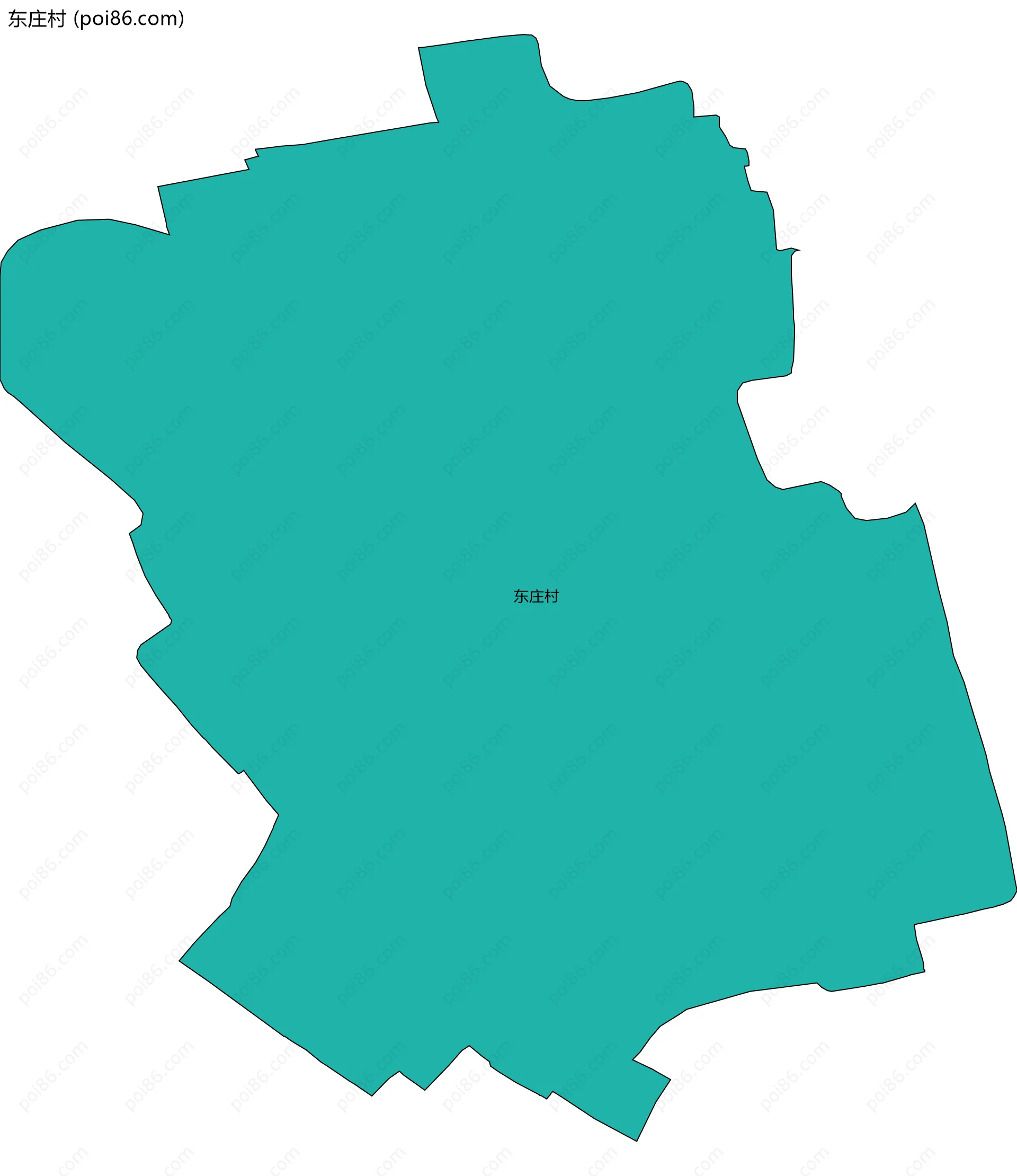 东庄村边界地图