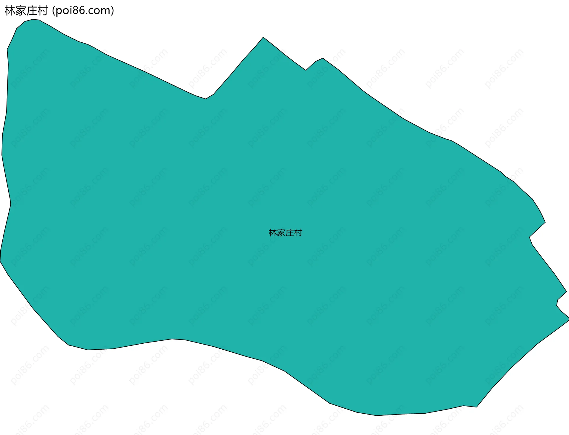 林家庄村边界地图