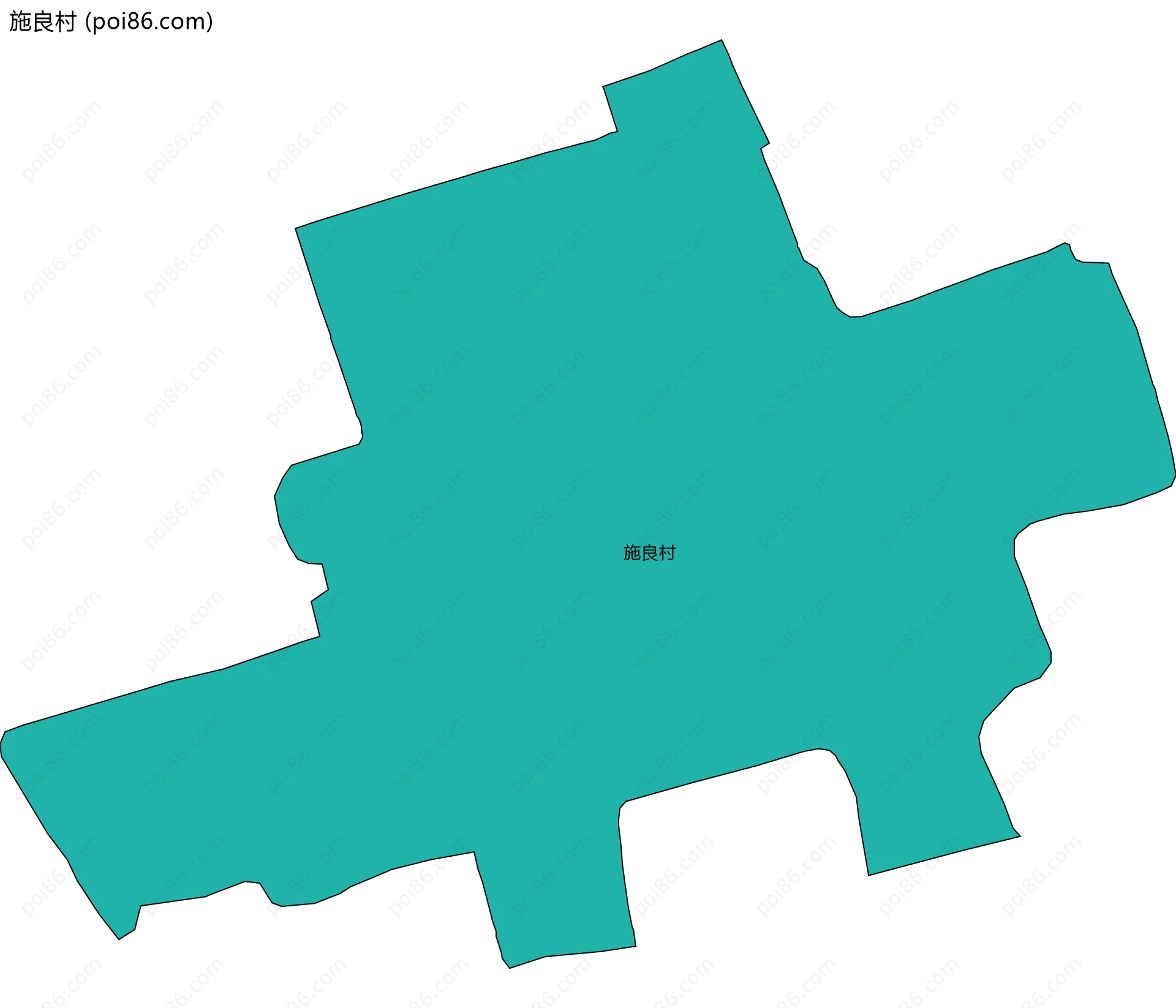 施良村边界地图