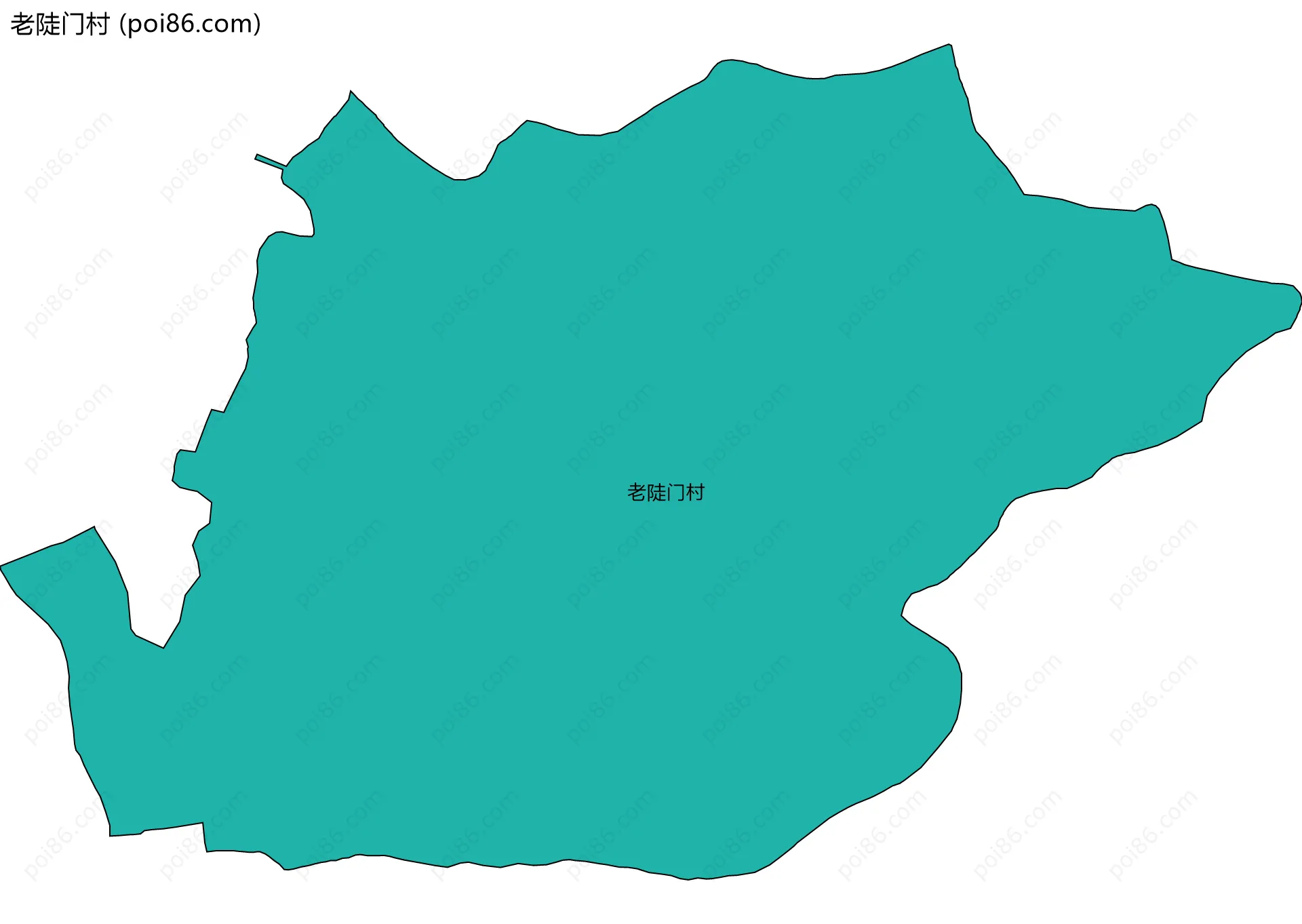 老陡门村边界地图