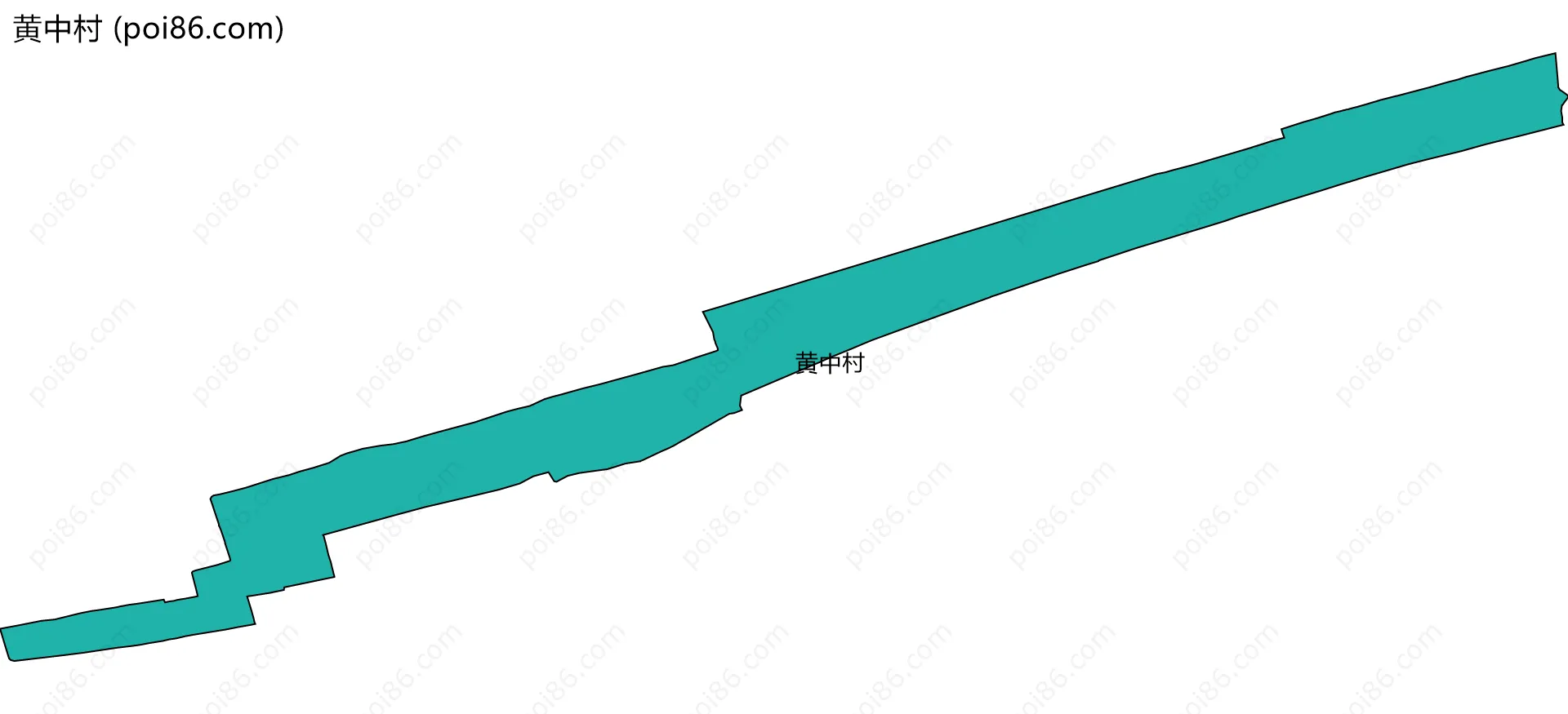 黄中村边界地图