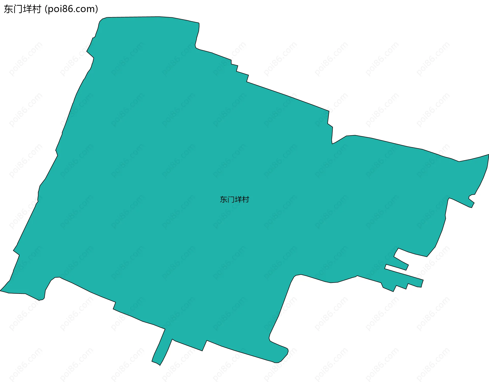 东门垟村边界地图