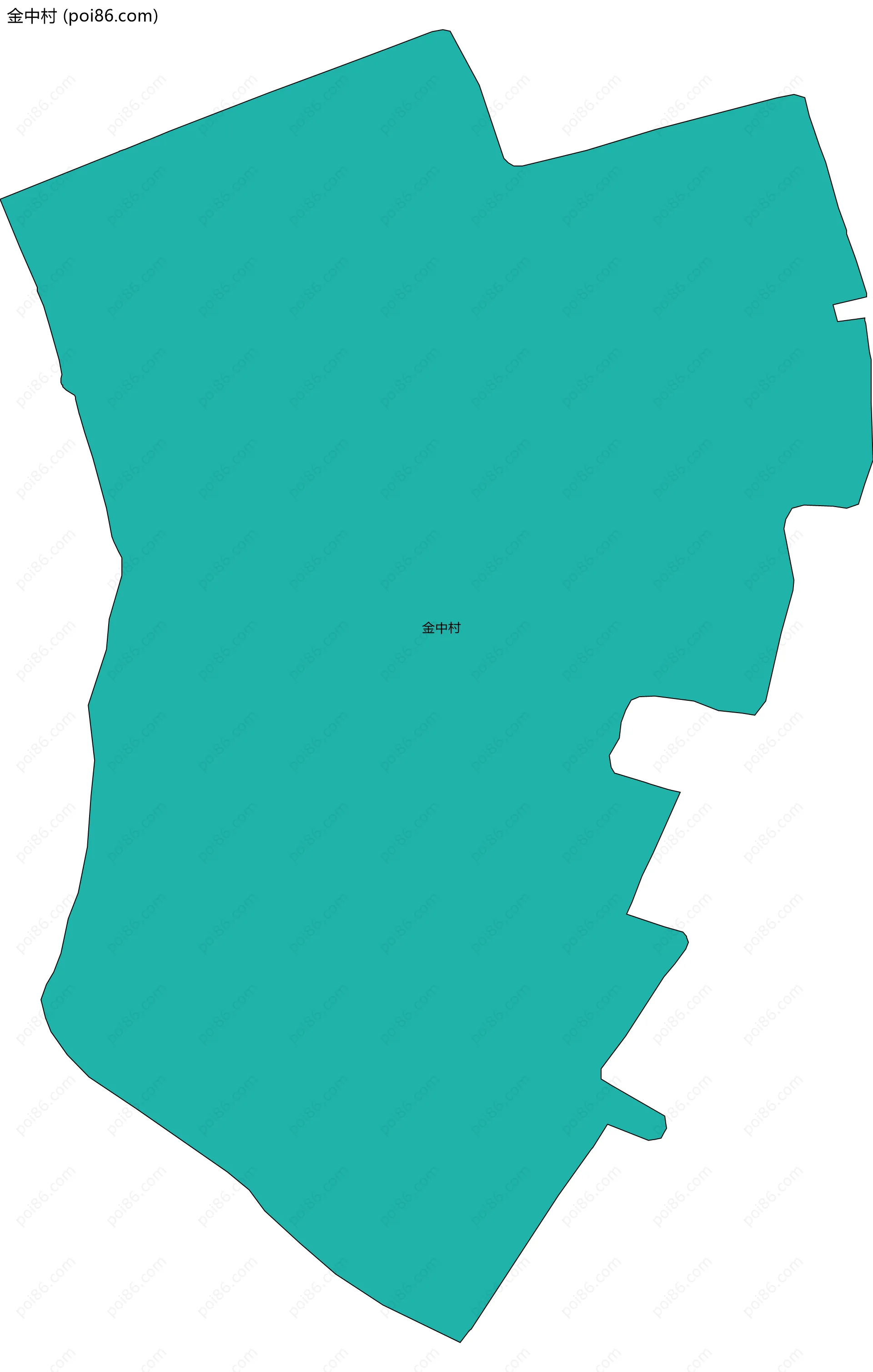 金中村边界地图