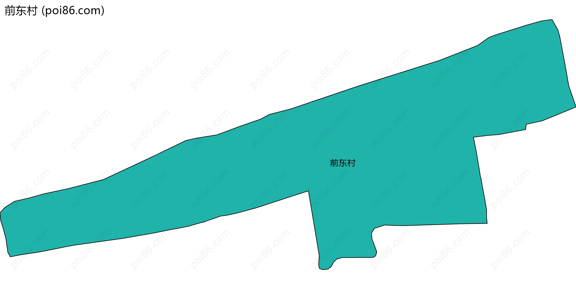 前东村边界地图