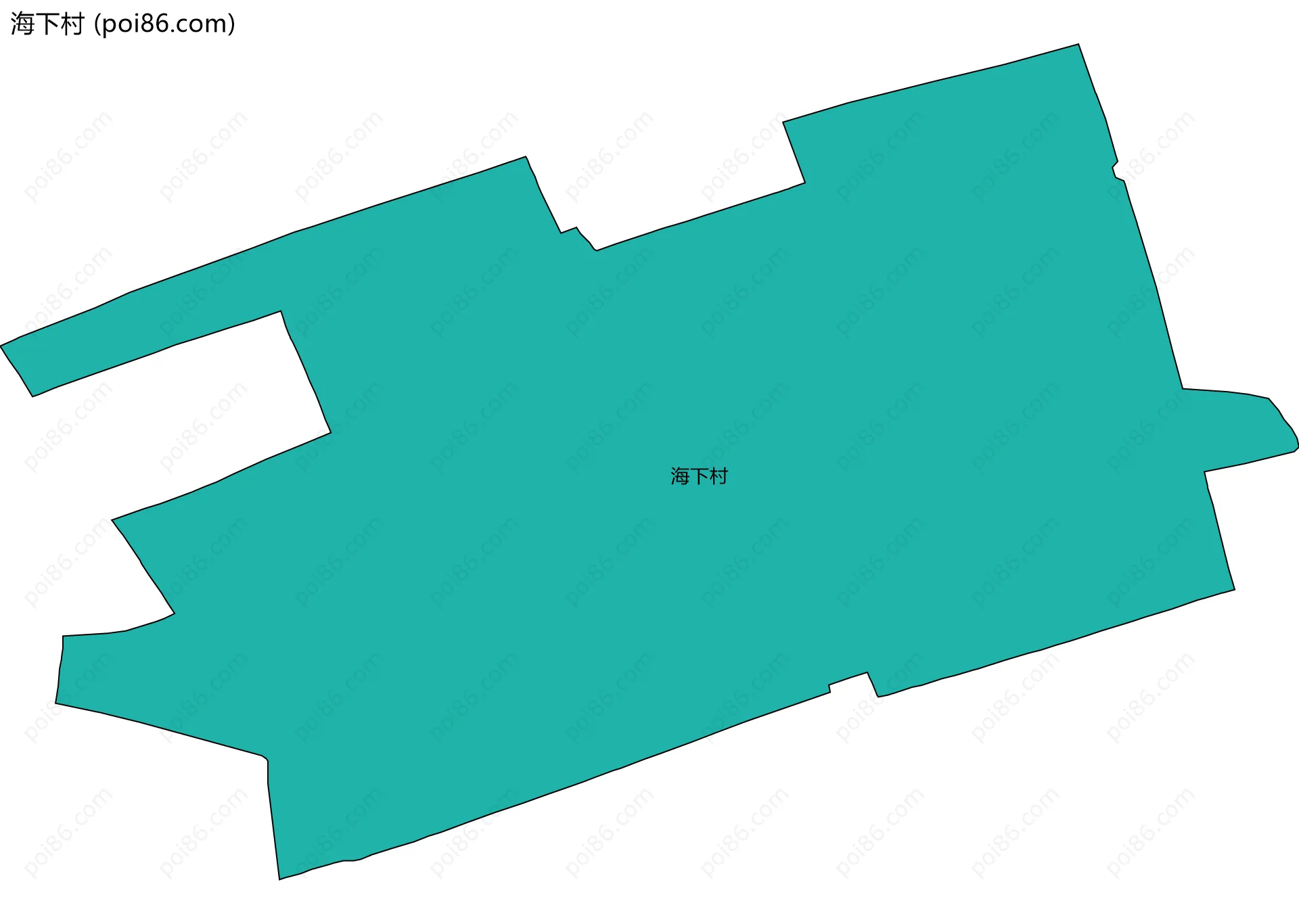 海下村边界地图