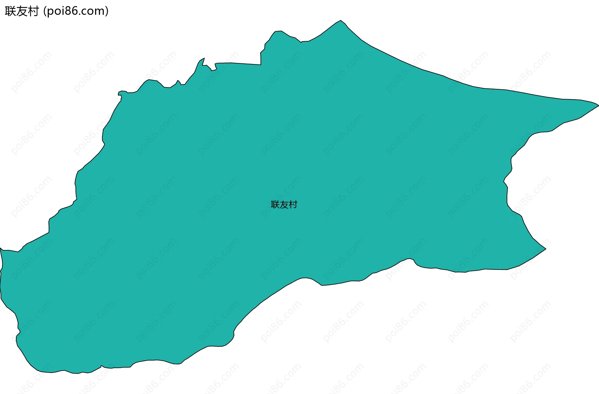 联友村边界地图