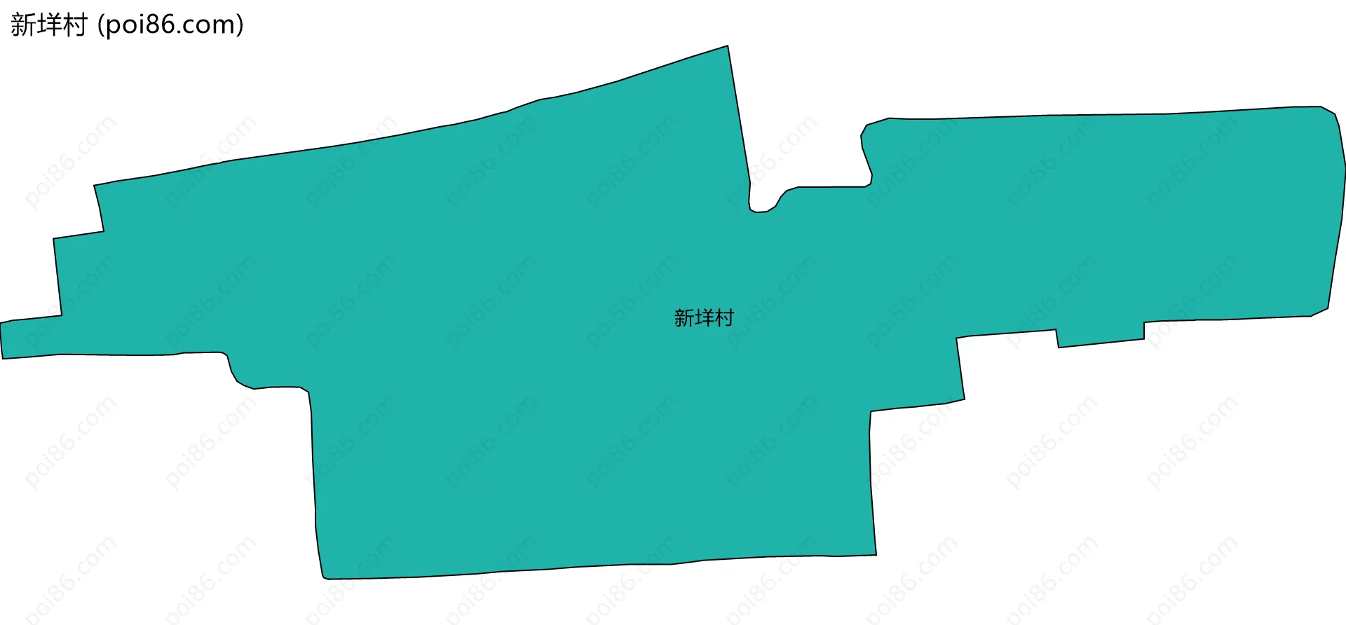 新垟村边界地图