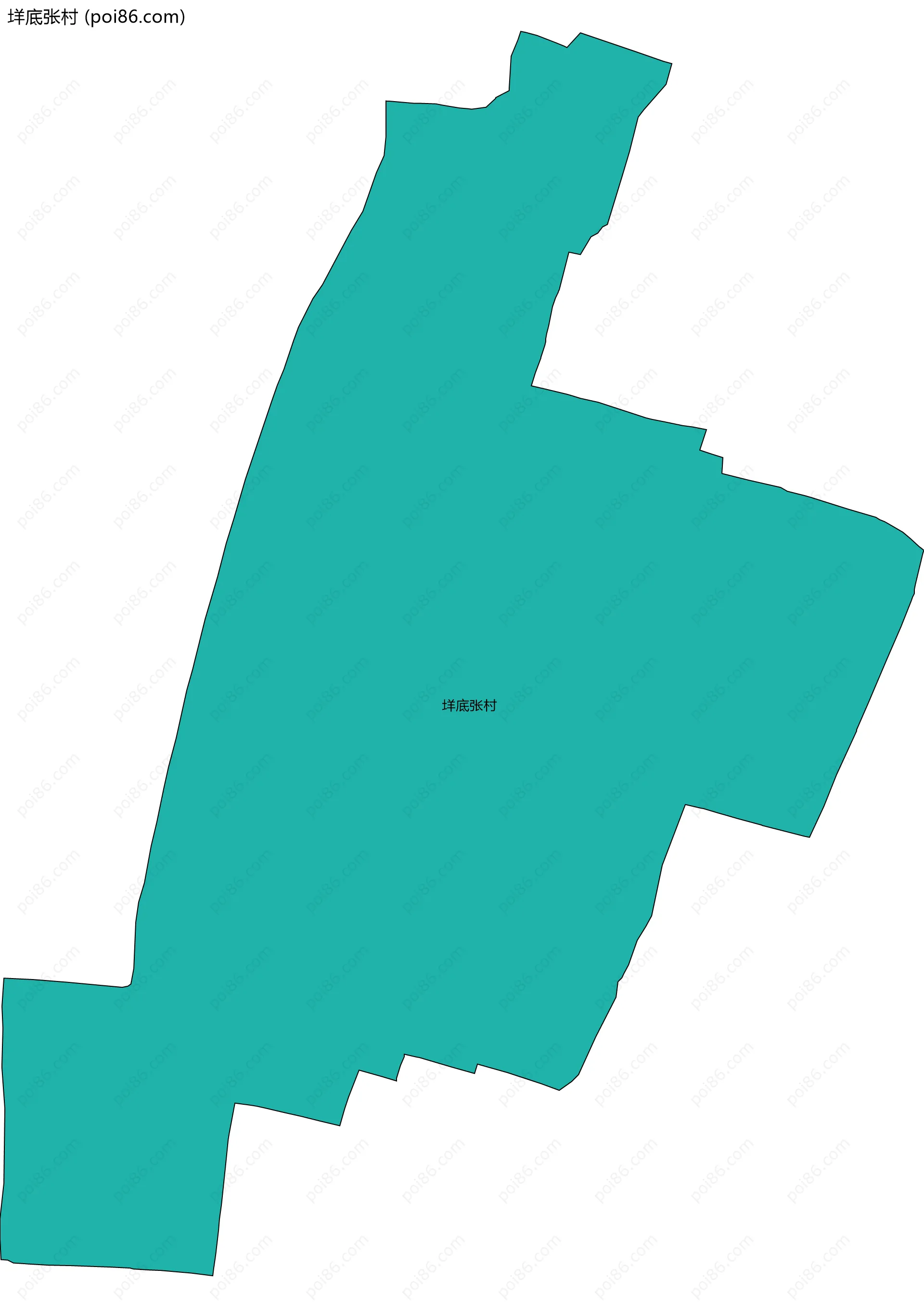 垟底张村边界地图