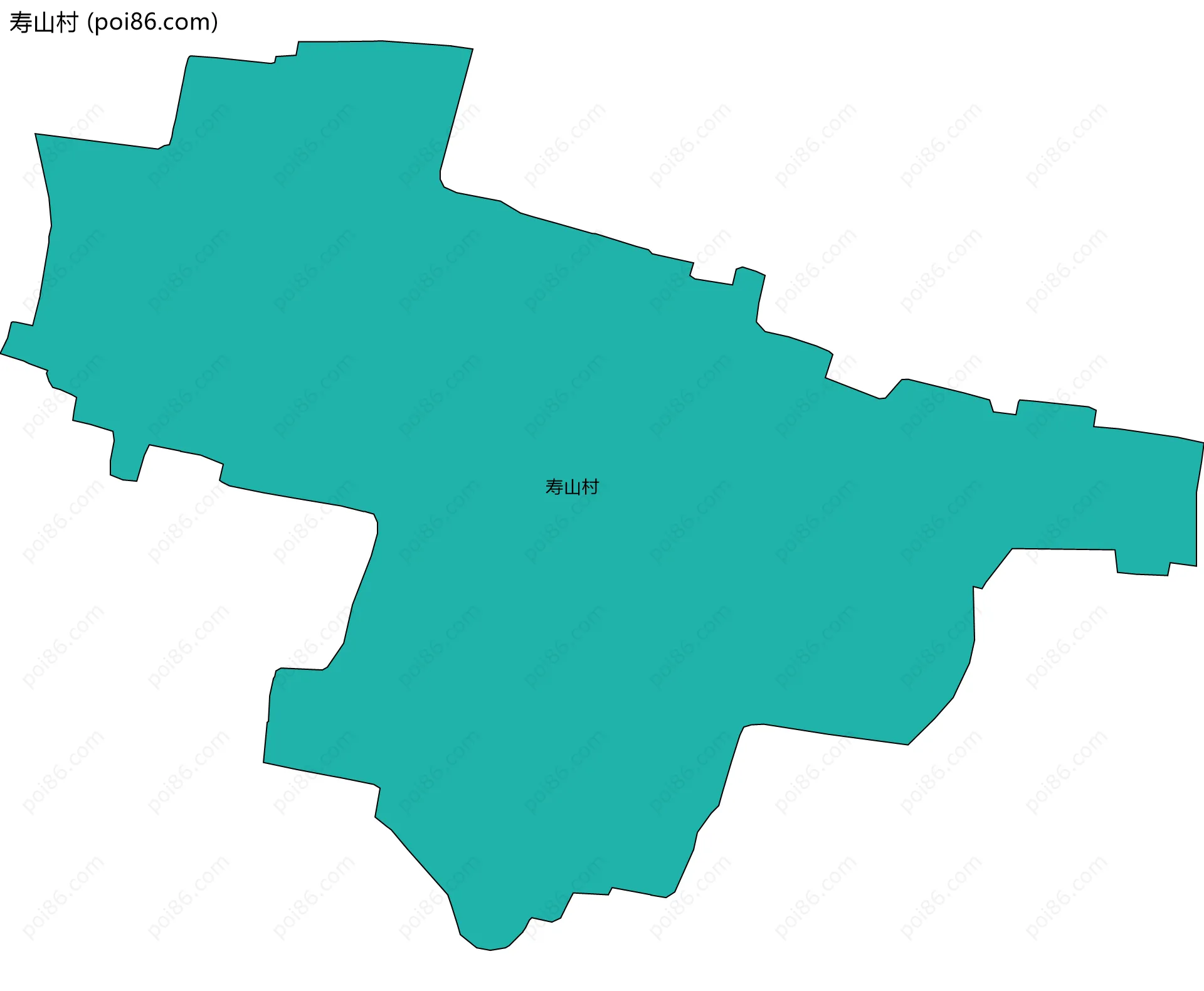 寿山村边界地图